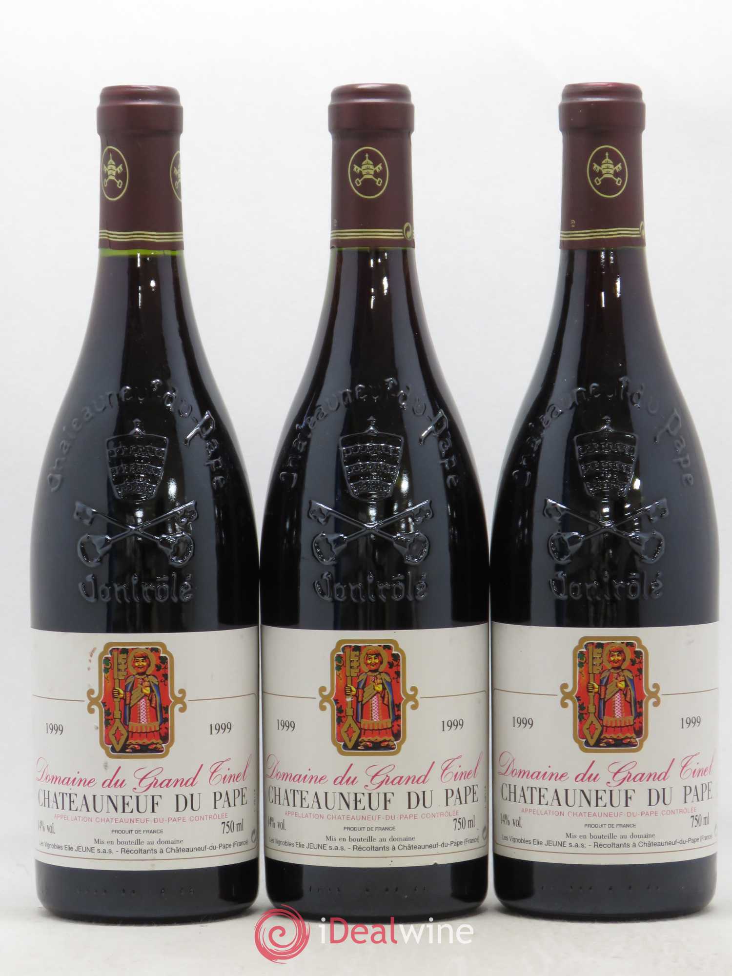 Châteauneuf-du-Pape Domaine Grand Tinet 1999 - Posten von 3 Flaschen - 0