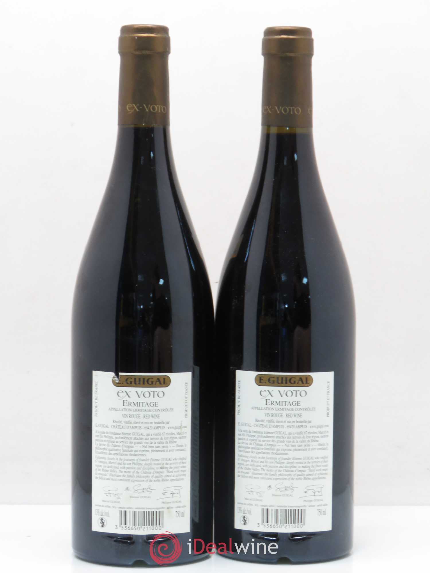 Ermitage Ex Voto Guigal 2005 - Lot de 2 bouteilles - 1