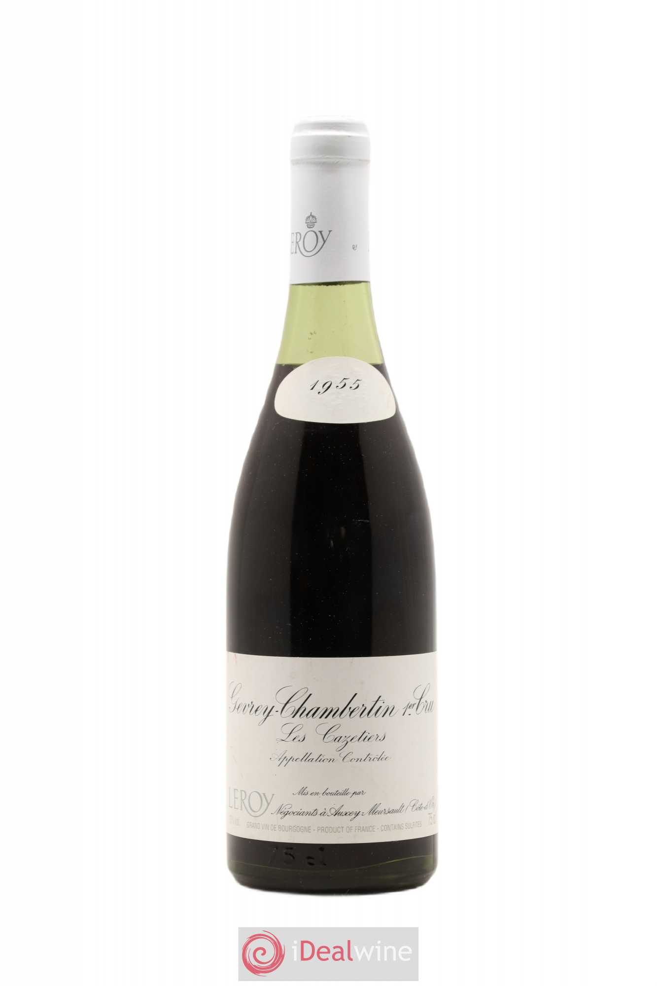 Gevrey-Chambertin 1er Cru Les Cazetiers Leroy 1955 - Posten von 1 Flasche - 0