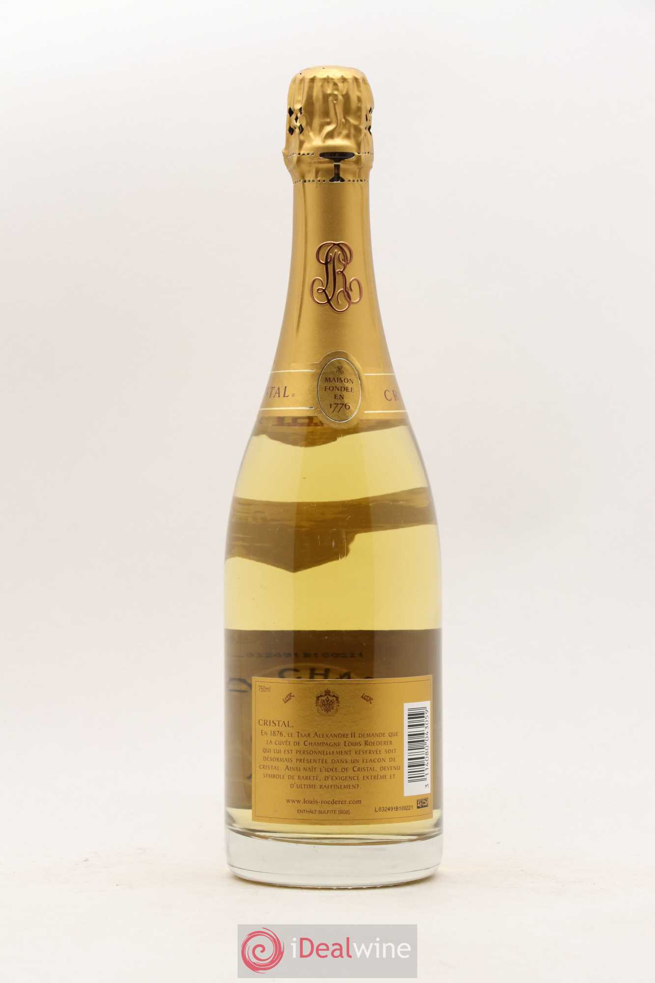 Cristal Louis Roederer 2002 - Lot de 1 bouteille - 1