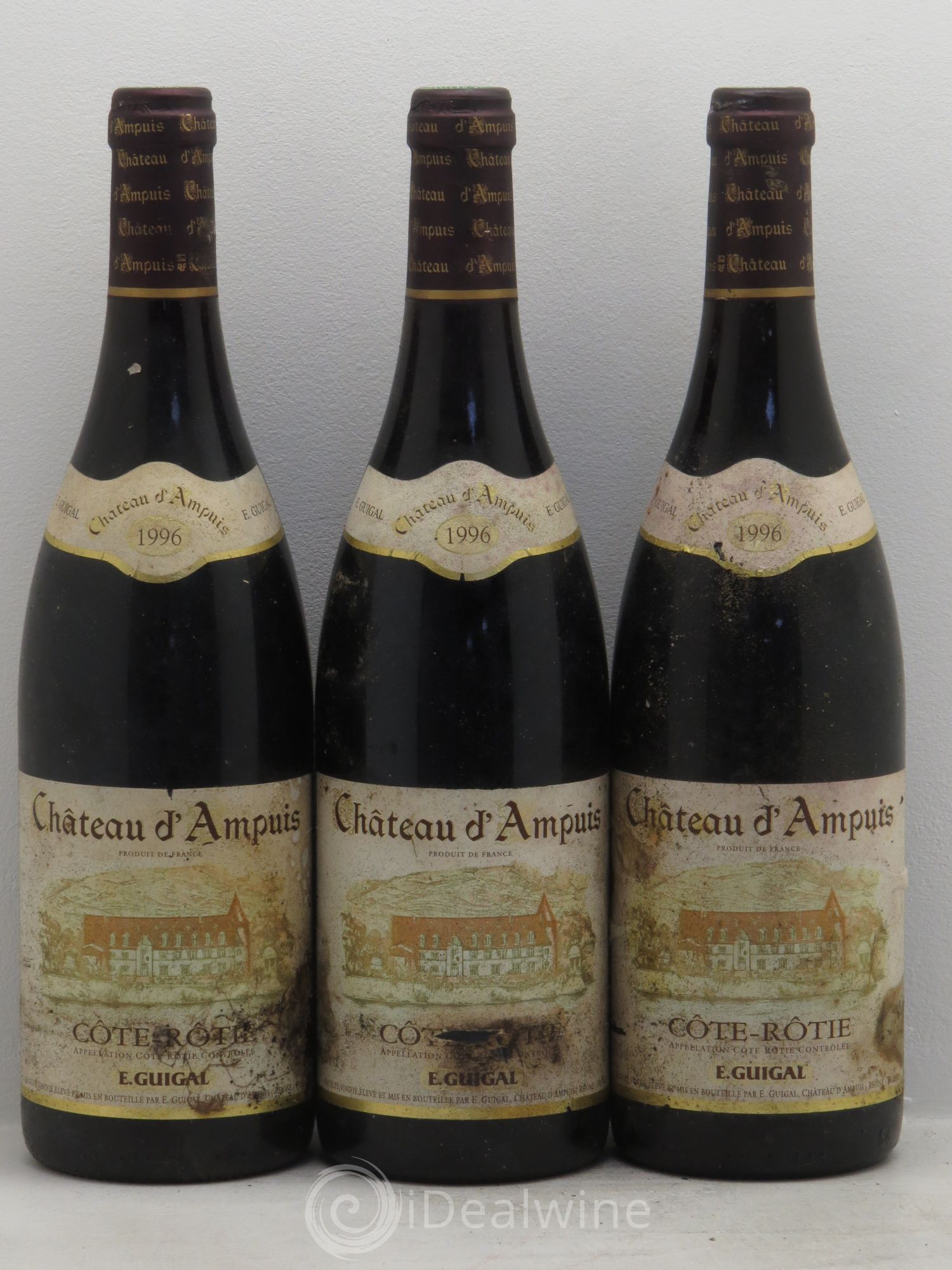 Côte-Rôtie Château d'Ampuis Guigal 1996 - Lot de 3 bouteilles - 0