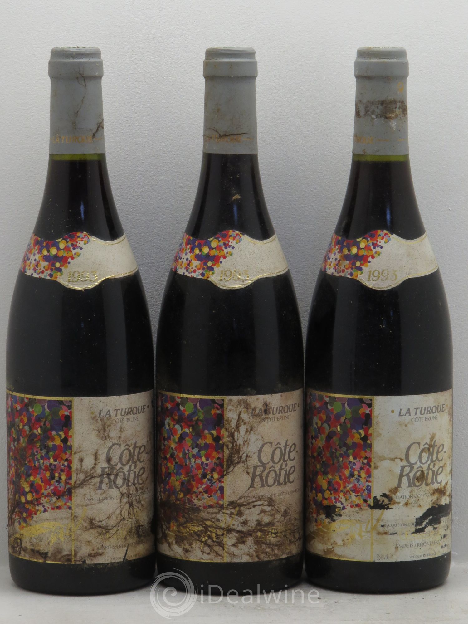 Côte-Rôtie La Turque Guigal 1993 - Lot de 3 bouteilles - 0