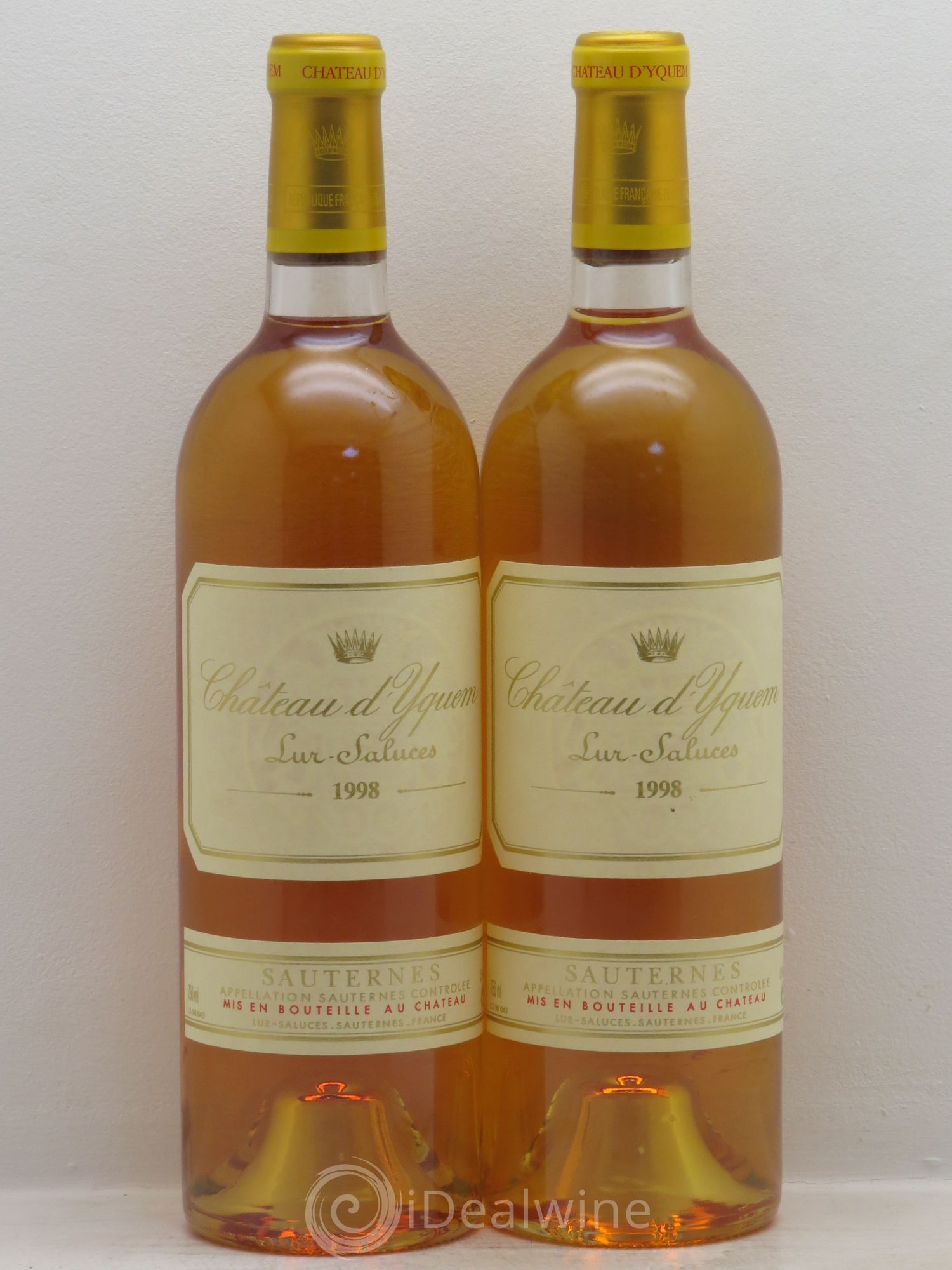 Château d' Yquem 1er Cru Classé Supérieur 1998 - Lotto di 2 bottiglie - 0