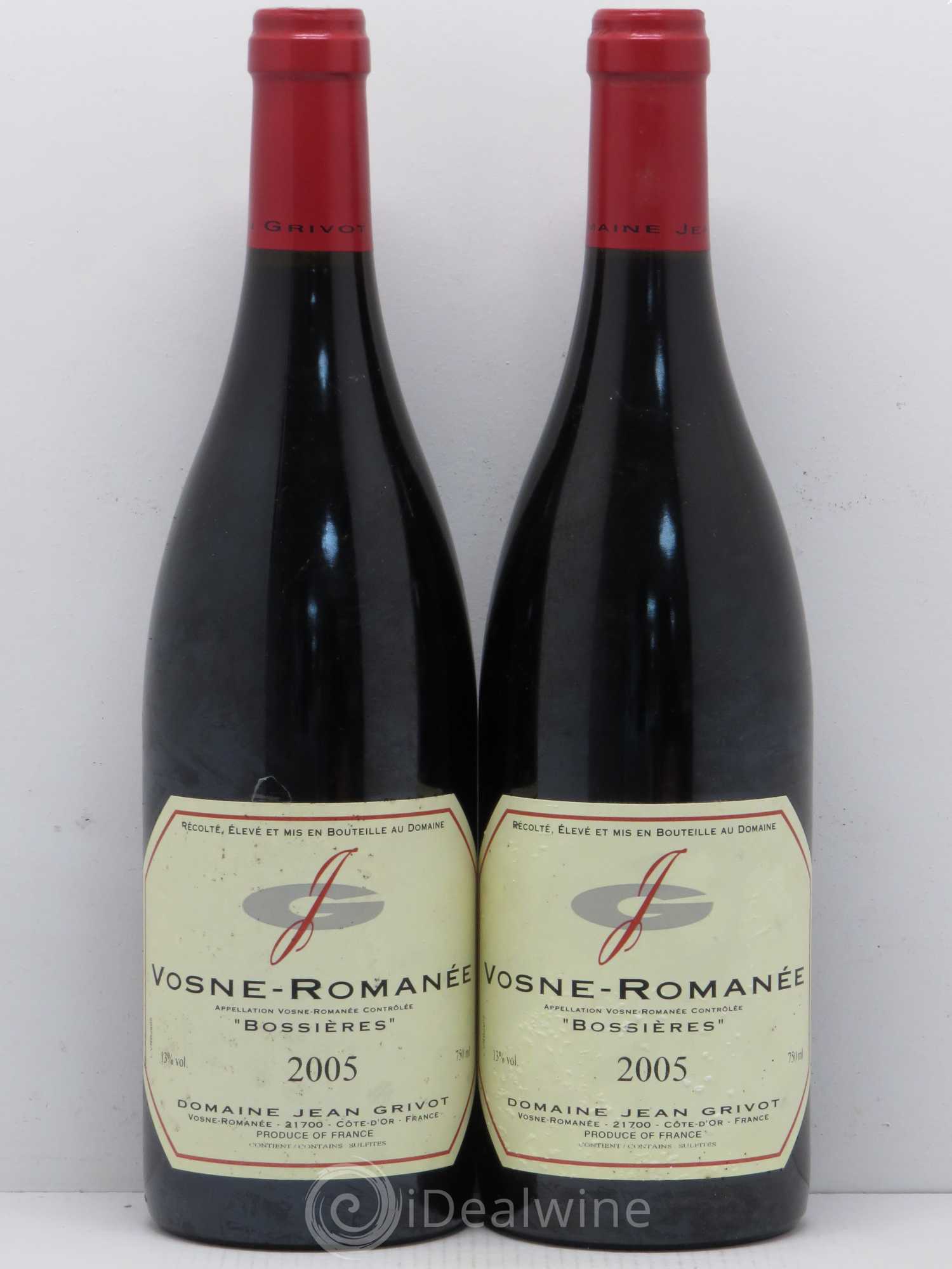 Vosne-Romanée Bossières Jean Grivot 2005 - Lot de 2 bouteilles - 0