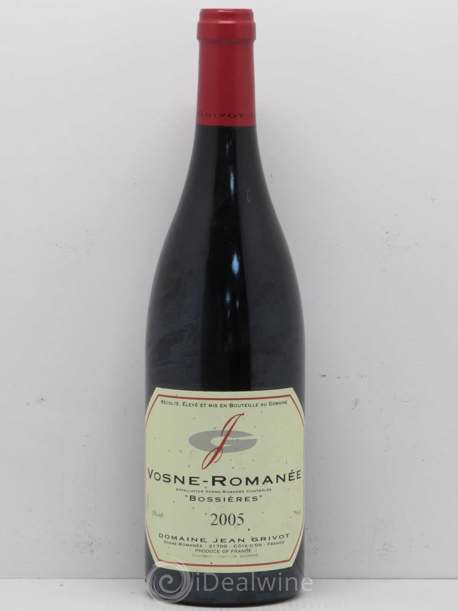 Vosne-Romanée Bossières Jean Grivot (sans prix de réserve) 2005 - Lot de 1 bouteille - 0