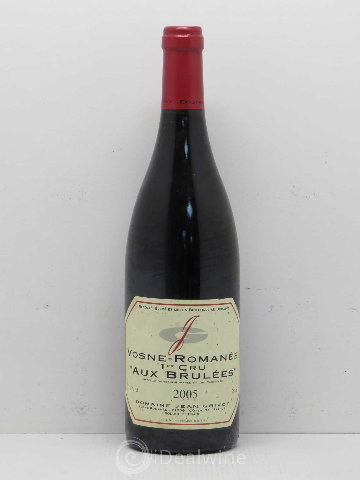 Vosne-Romanée 1er Cru Aux Brûlées Jean Grivot 2005 - Lot de 1 bouteille - 0