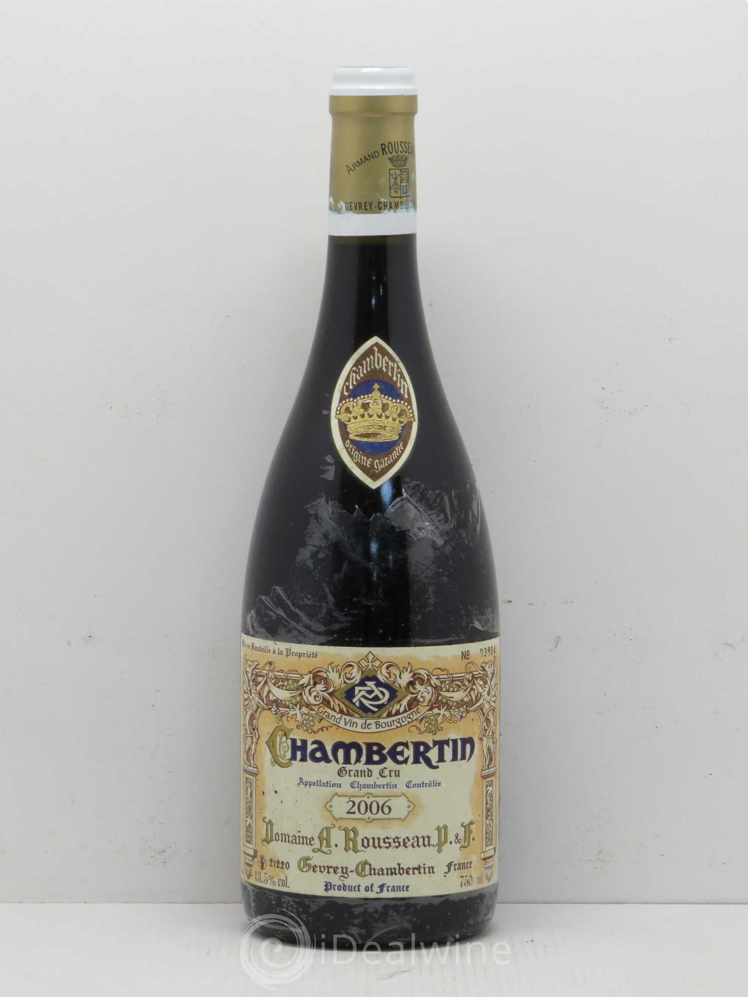 Chambertin Grand Cru Armand Rousseau (Domaine) 2006 - Lot de 1 bouteille - 0