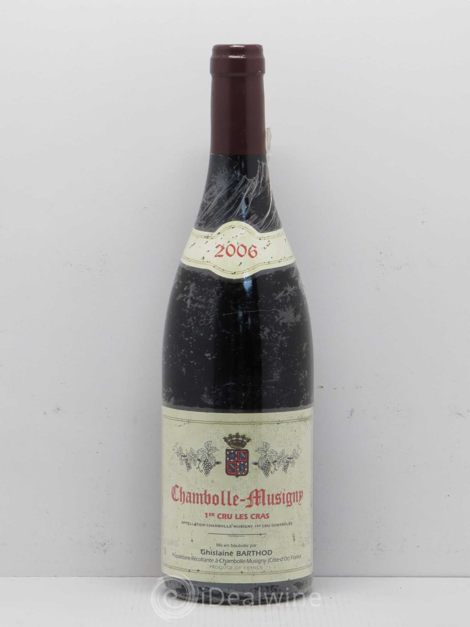 Chambolle-Musigny 1er Cru Les Cras Ghislaine Barthod 2006 - Lot de 1 bouteille - 0