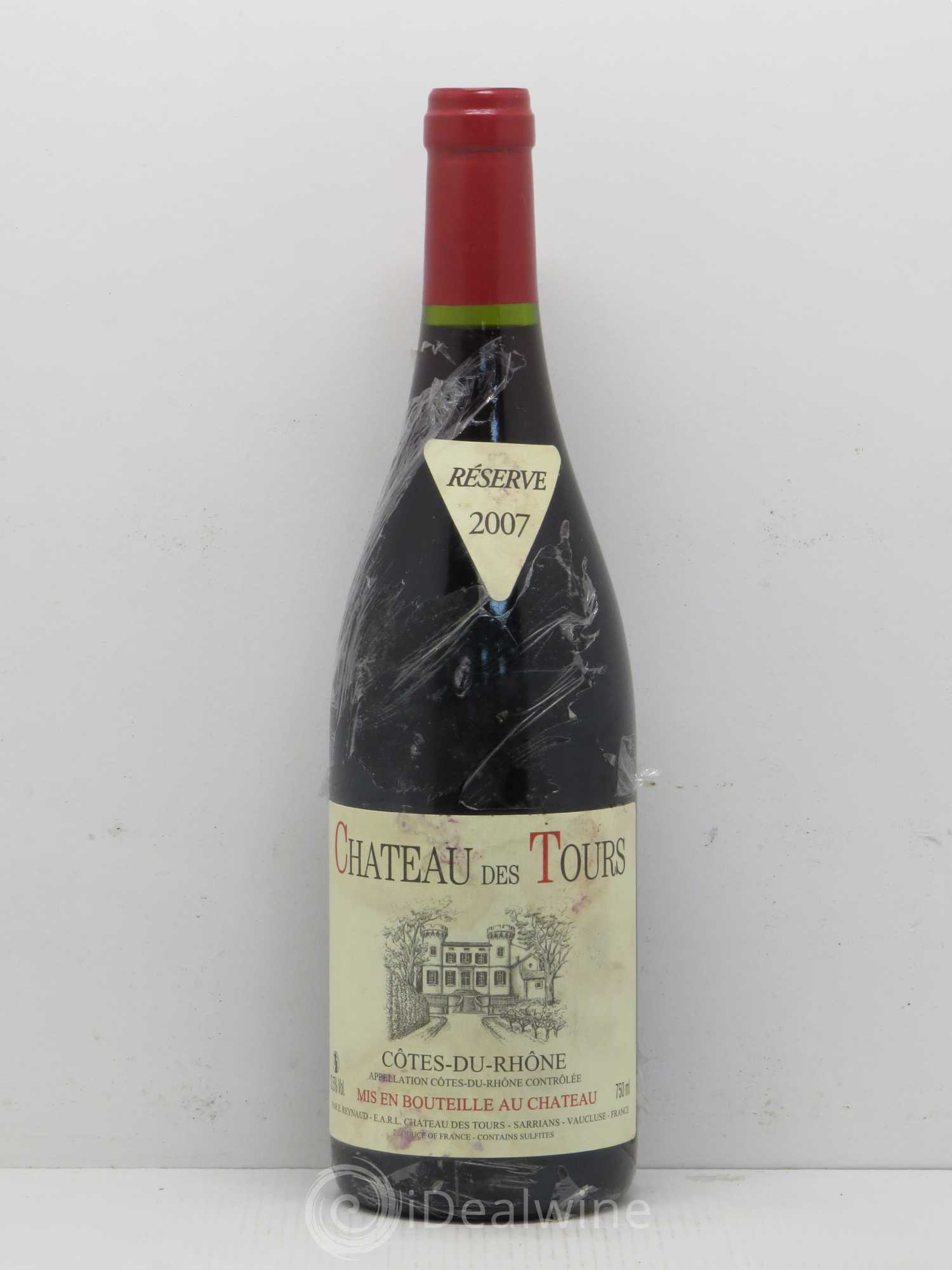 Côtes-du-Rhône Château des Tours Emmanuel Reynaud 2007 - Lot de 1 bouteille - 0