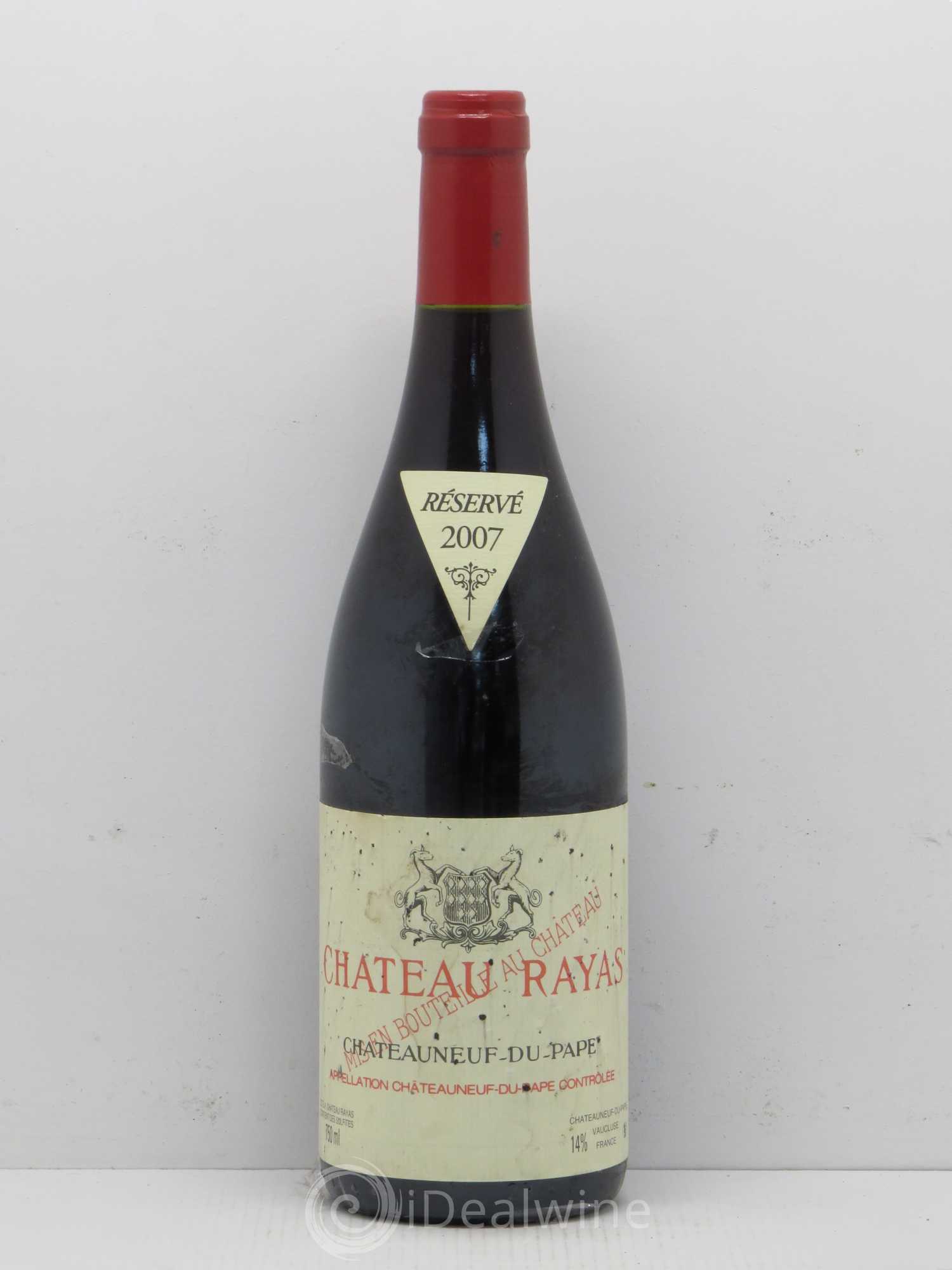 Châteauneuf-du-Pape Château Rayas Emmanuel Reynaud 2007 - Lot de 1 bouteille - 0