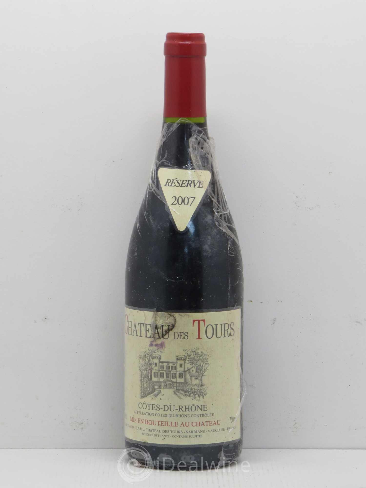 Côtes-du-Rhône Château des Tours Emmanuel Reynaud 2007 - Lot de 1 bouteille - 0