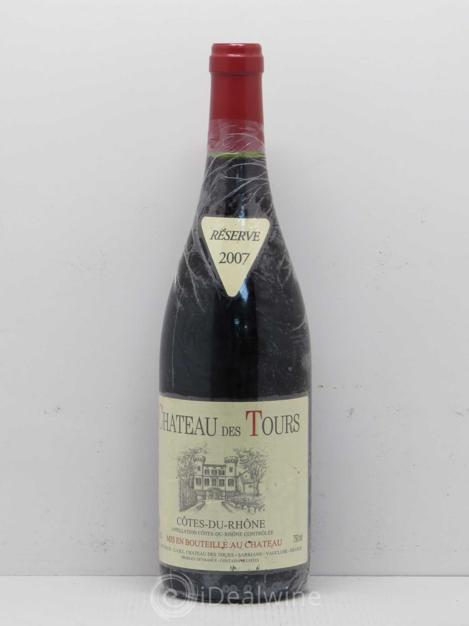 Côtes-du-Rhône Château des Tours Emmanuel Reynaud 2007 - Lot de 1 bouteille - 0