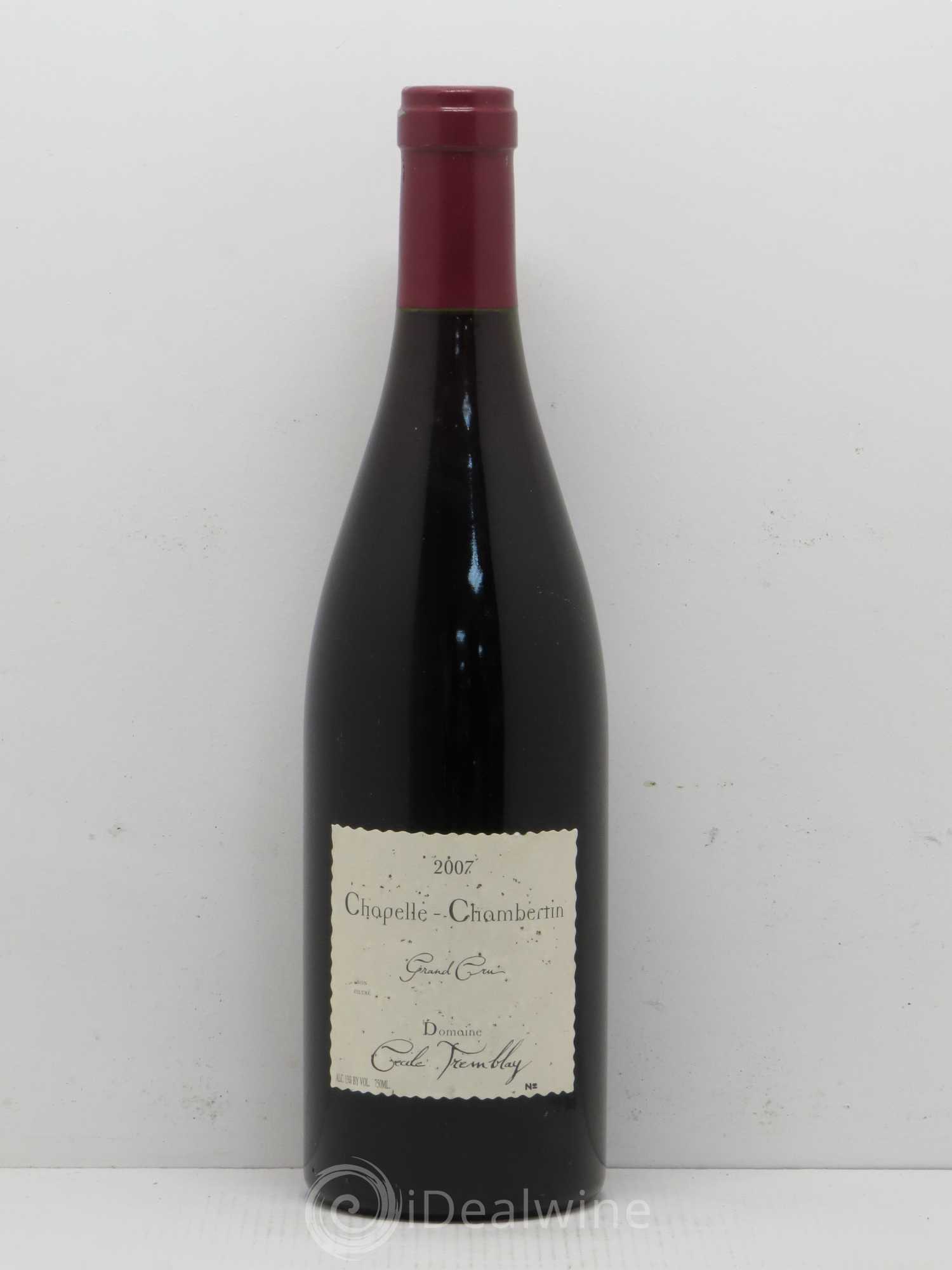 Chapelle-Chambertin Grand Cru Cécile Tremblay 2007 - Lot de 1 bouteille - 0