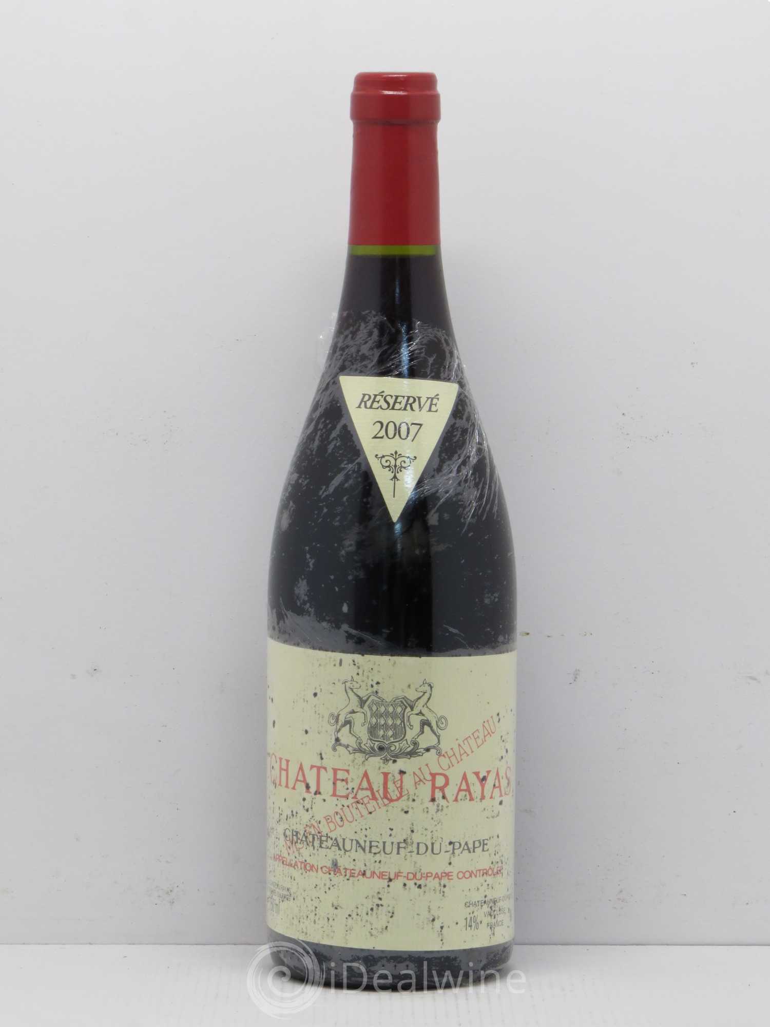 Châteauneuf-du-Pape Château Rayas Emmanuel Reynaud 2007 - Lot de 1 bouteille - 0