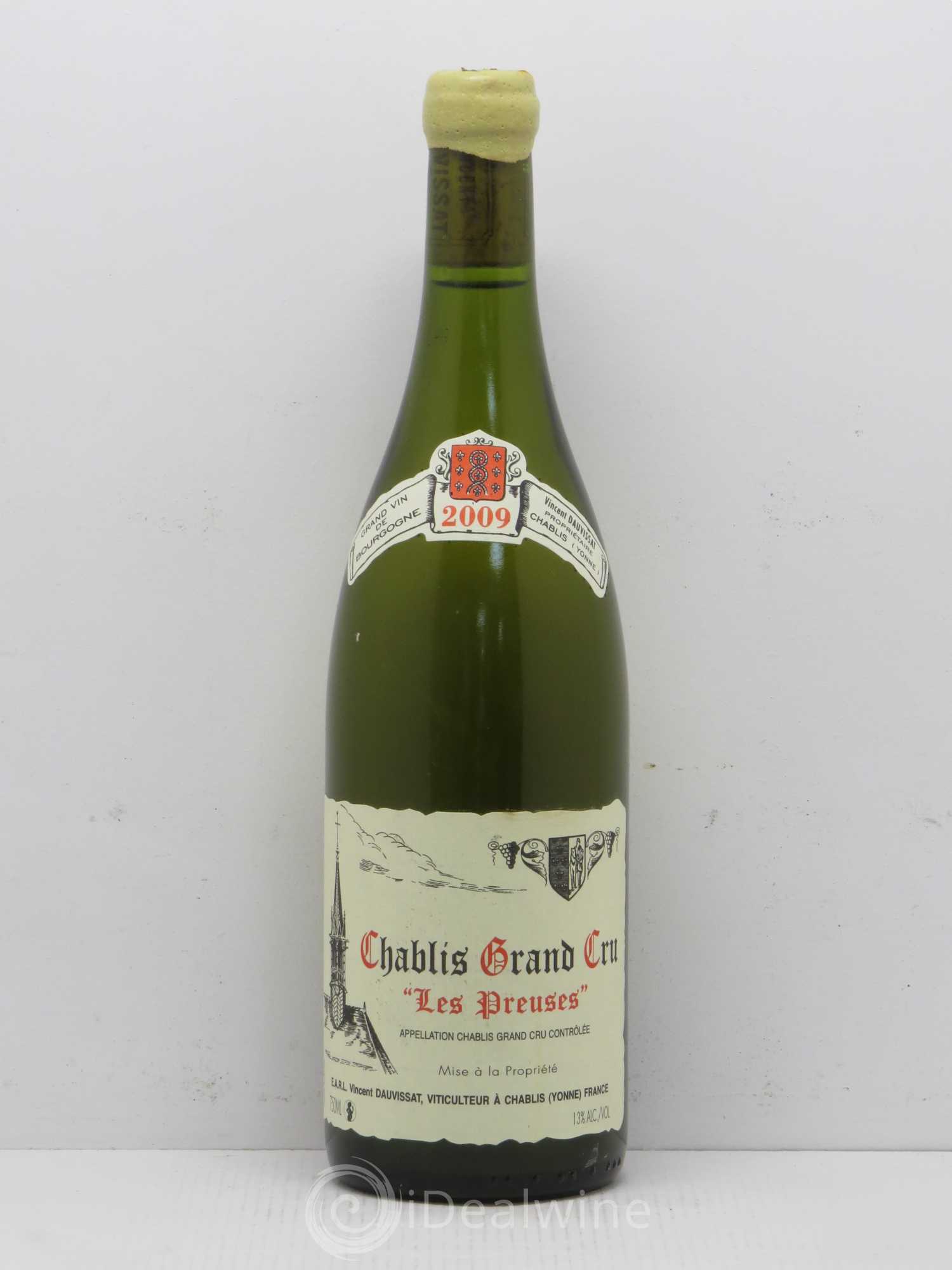 Chablis Grand Cru Les Preuses Vincent Dauvissat (Domaine) (sans prix de réserve) 2009 - Lot de 1 bouteille - 0