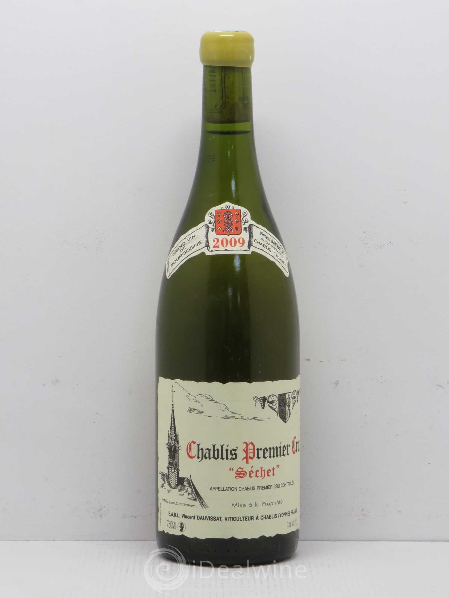 Chablis 1er Cru Séchet Vincent Dauvissat (Domaine) 2009 - Lot de 1 bouteille - 0