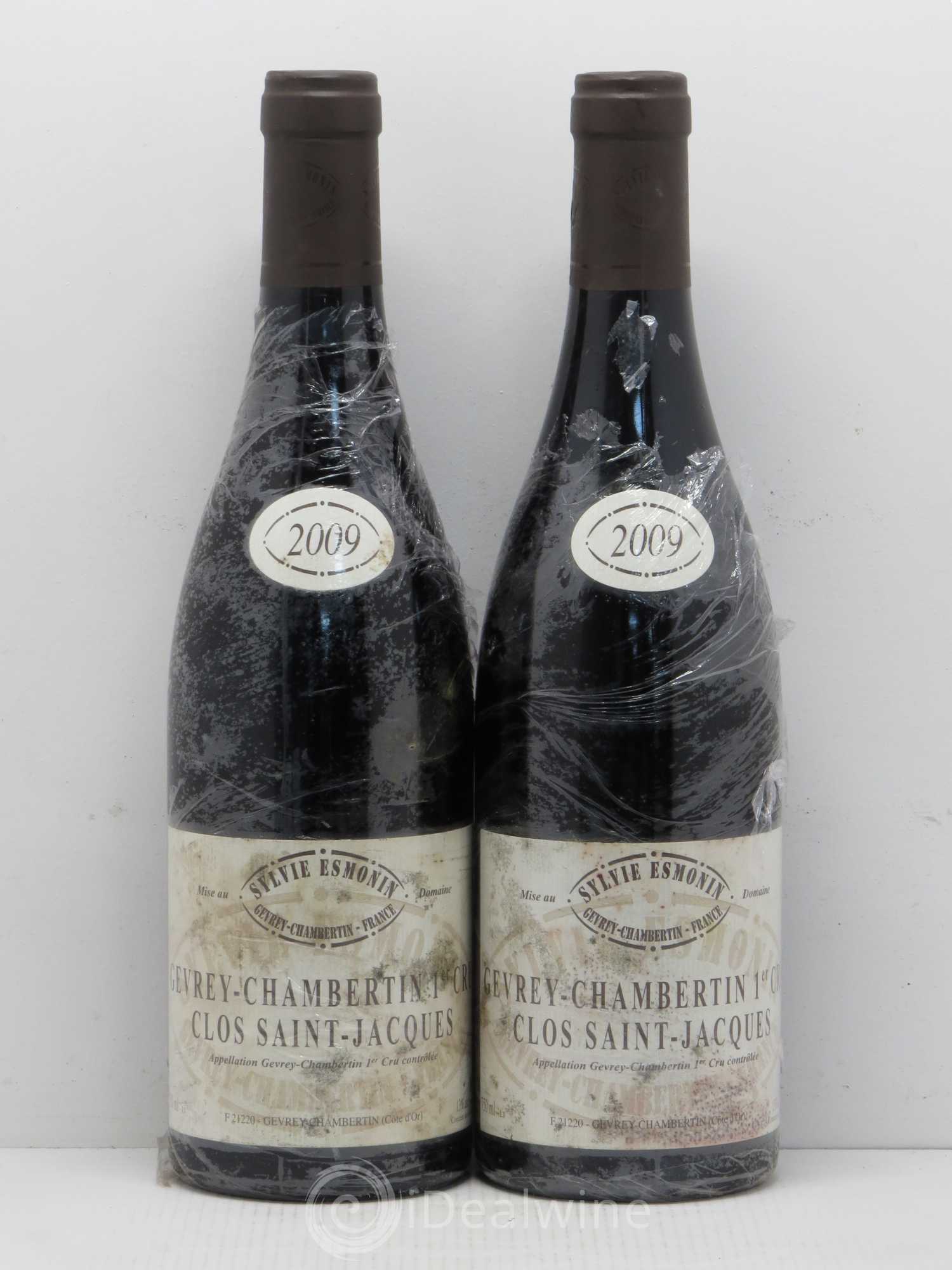 Gevrey-Chambertin 1er Cru Clos Saint Jacques Sylvie Esmonin 2009 - Lot de 2 bouteilles - 0