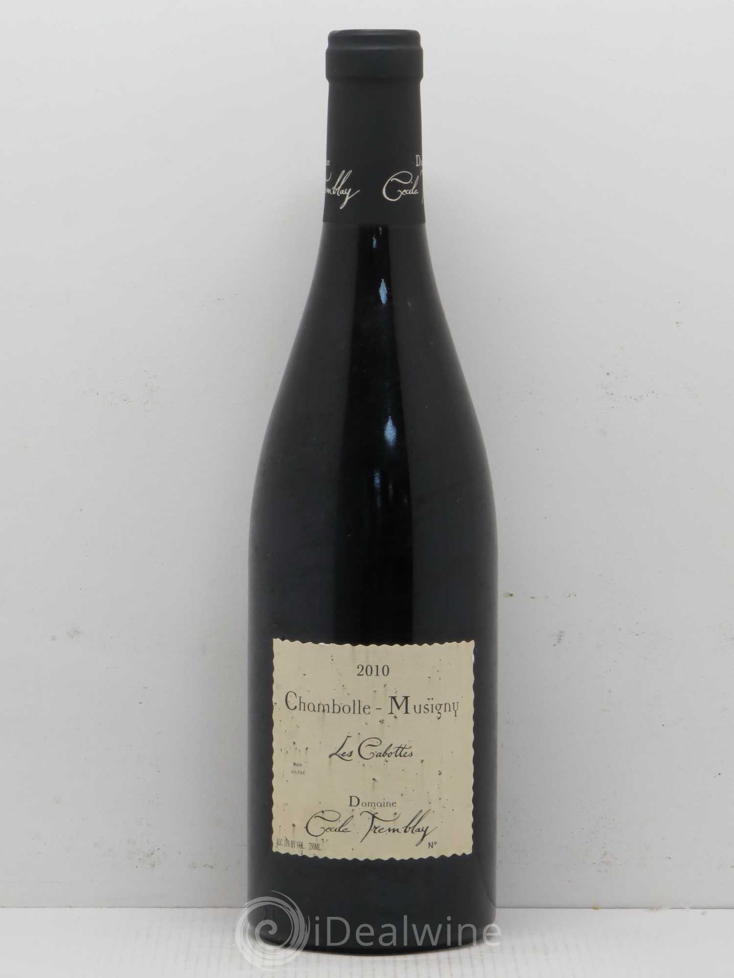 Chambolle-Musigny Les Cabottes Cécile Tremblay 2010 - Lot de 1 bouteille - 0