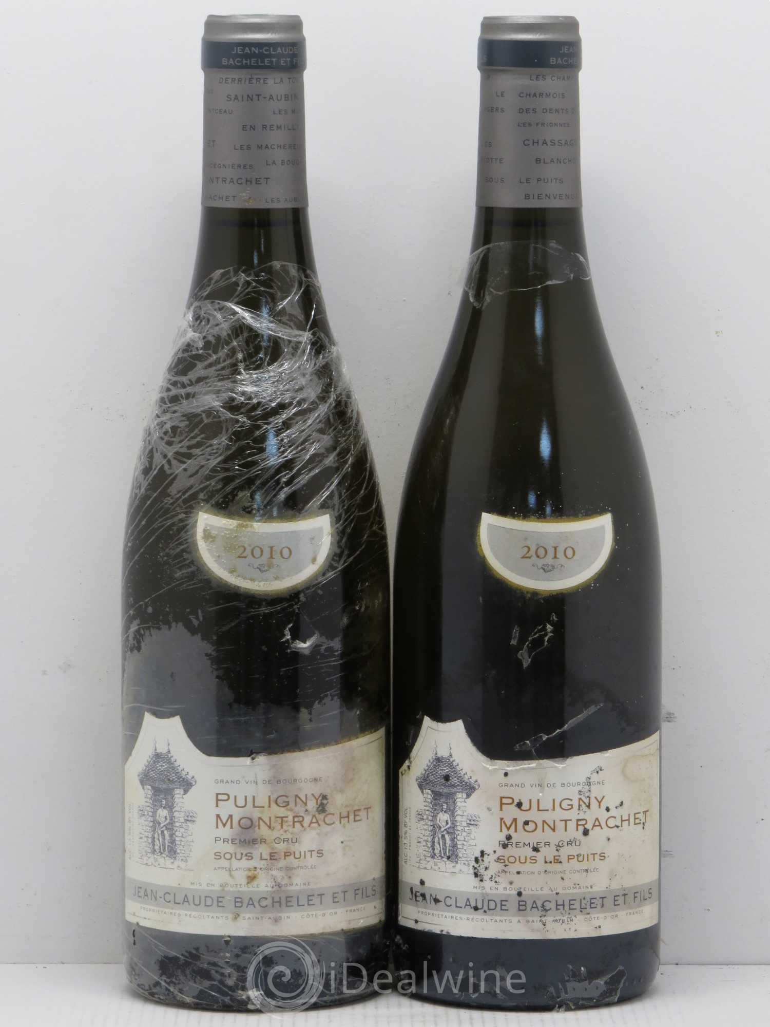 Puligny-Montrachet 1er Cru Sous Le Puits Jean Claude Bachelet Et Fils 2010 - Posten von 2 Flaschen - 0
