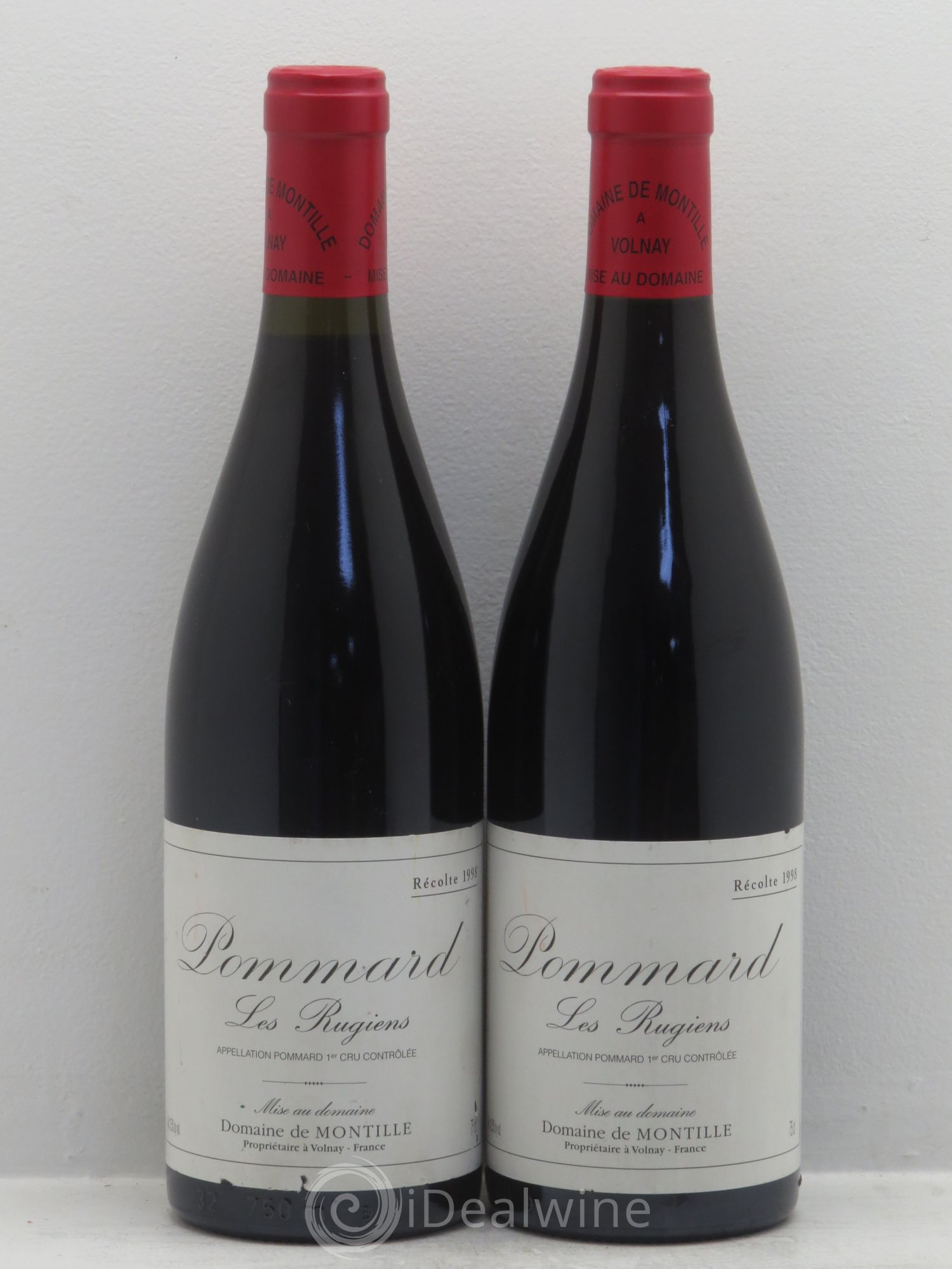 Pommard 1er Cru Les Rugiens-bas De Montille (Domaine) 1998 - Lot de 2 bouteilles - 0