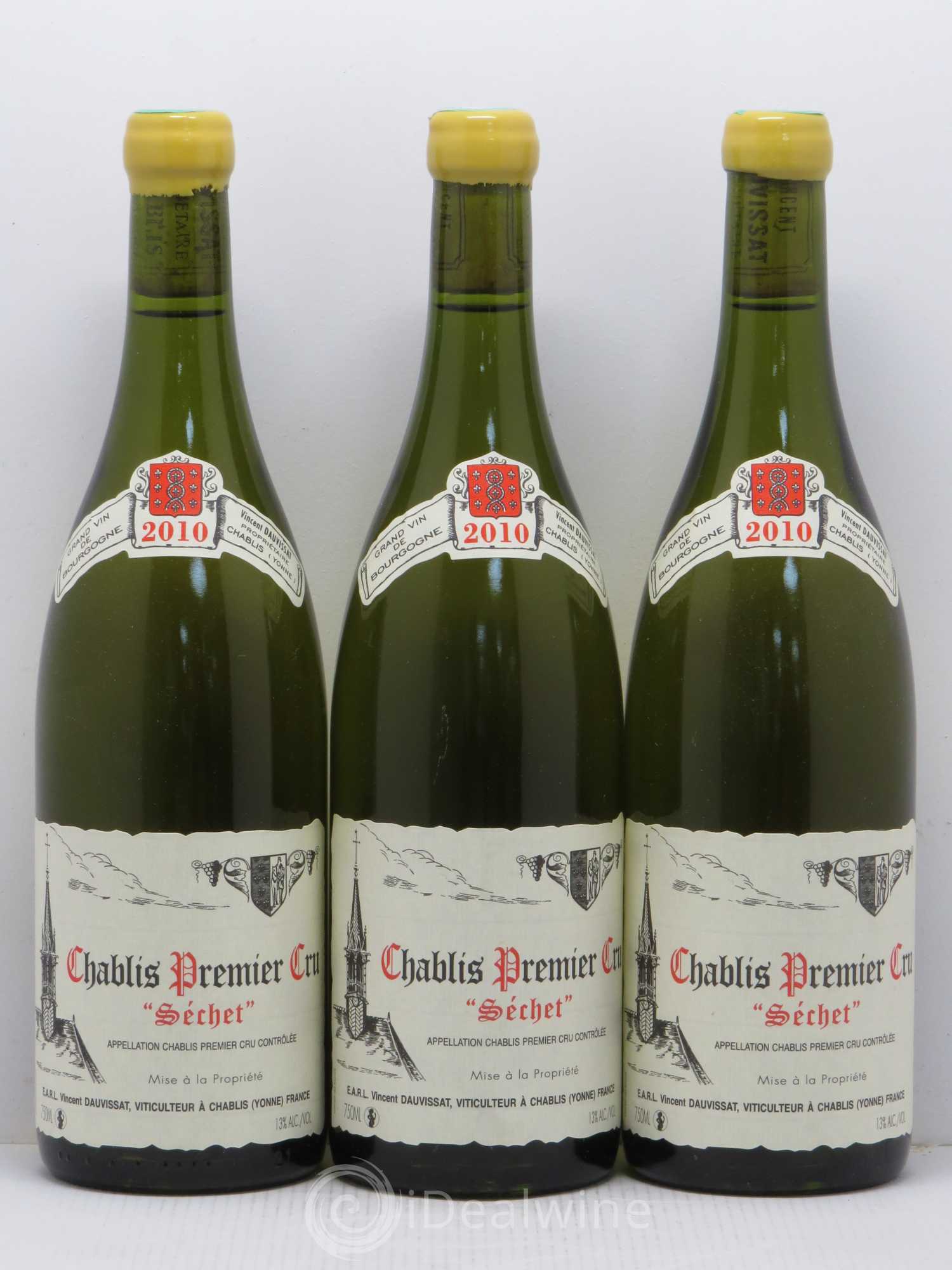 Chablis 1er Cru Séchet Vincent Dauvissat (Domaine) 2010 - Lot de 6 bouteilles - 2