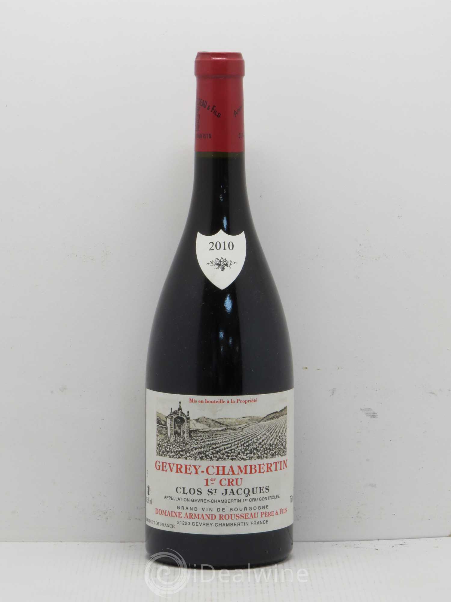 Gevrey-Chambertin 1er Cru Clos Saint-Jacques Armand Rousseau (Domaine) 2010 - Lot de 1 bouteille - 0