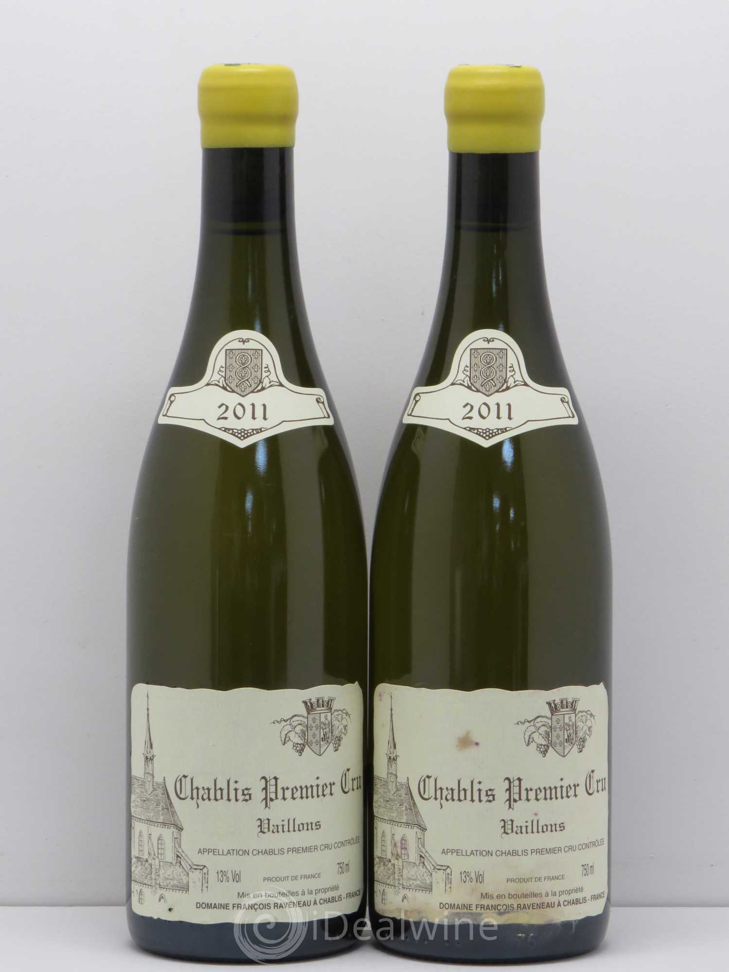 Chablis 1er Cru Vaillons Raveneau (Domaine) 2011 - Lot de 2 bouteilles - 0
