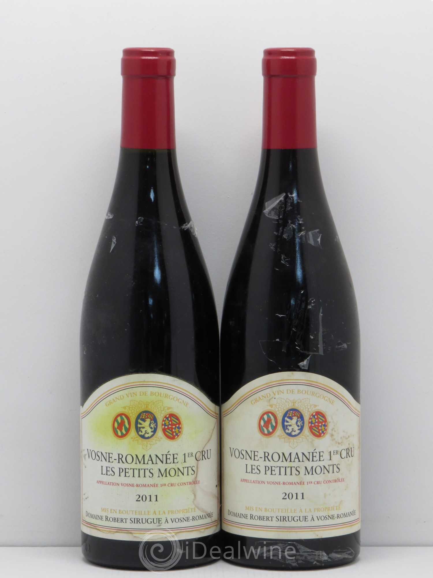 Vosne-Romanée 1er Cru Les Petits Monts Robert Sirugue 2011 - Posten von 2 Flaschen - 0