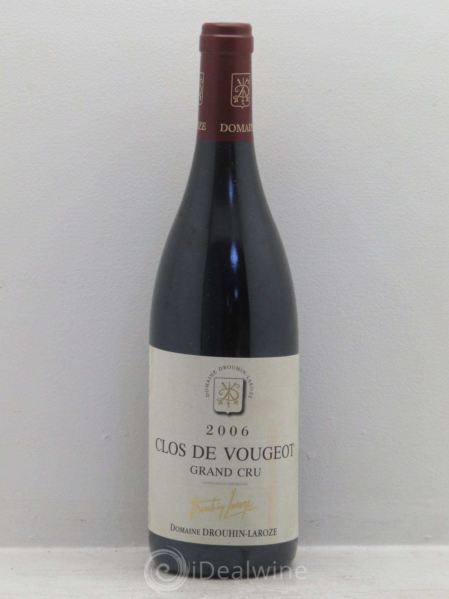 Clos de Vougeot Grand Cru Domaine Drouhin-Laroze 2006 - Lot de 1 bouteille - 0