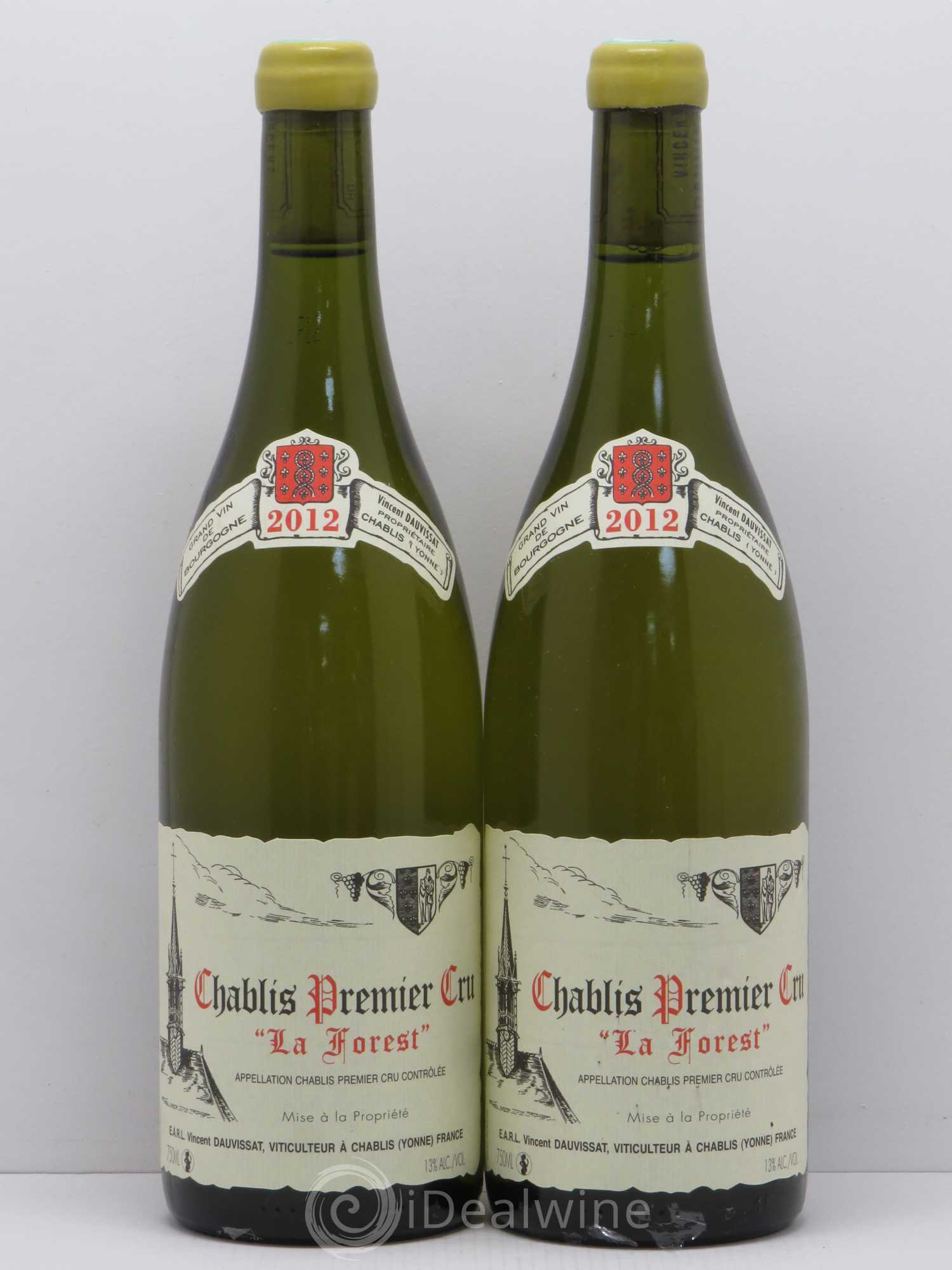 Chablis 1er Cru La Forest Vincent Dauvissat (Domaine) 2012 - Lot de 2 bouteilles - 0