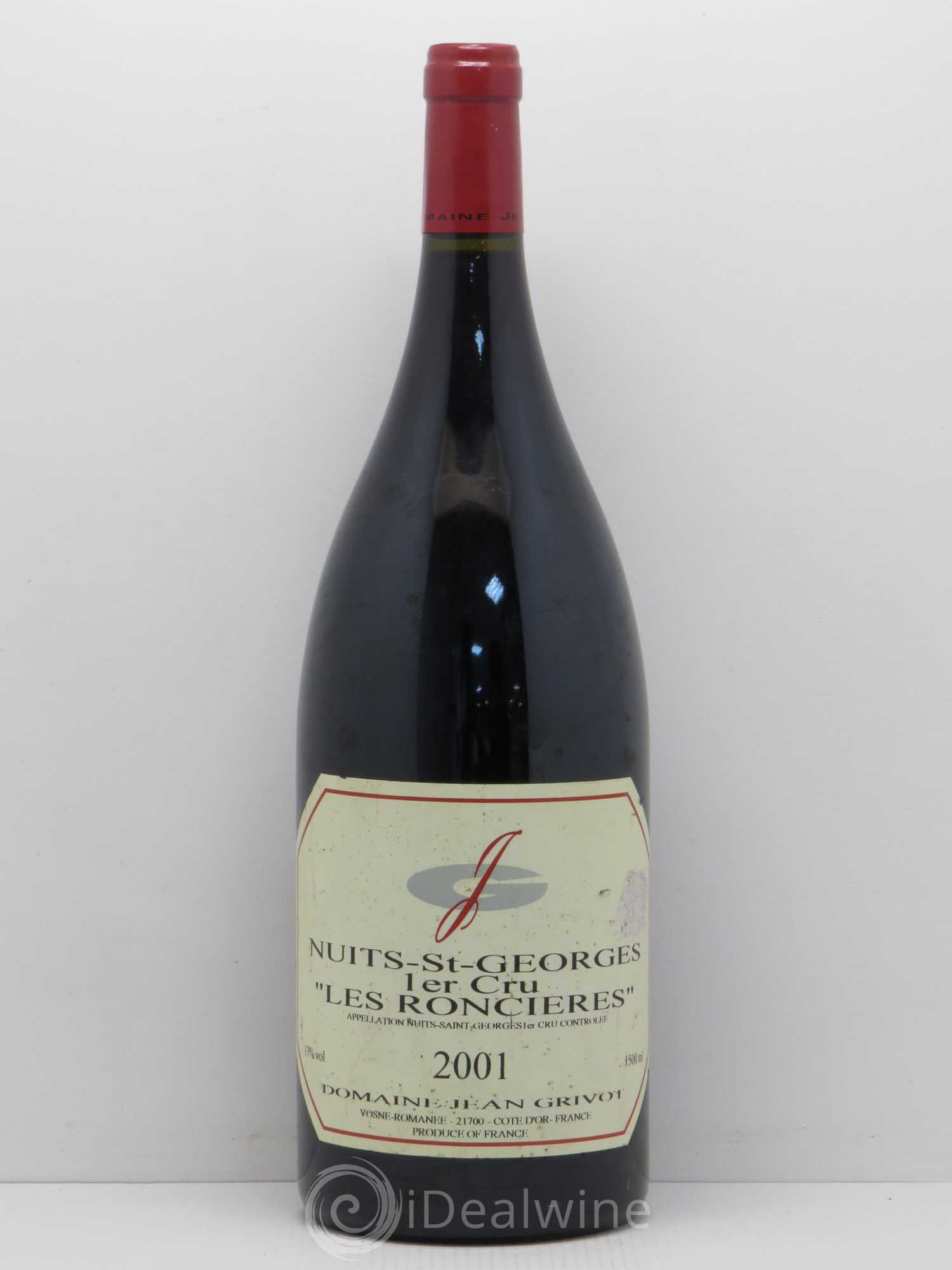 Nuits-Saint-Georges 1er Cru Roncière Jean Grivot 2001 - Lot de 1 magnum - 0