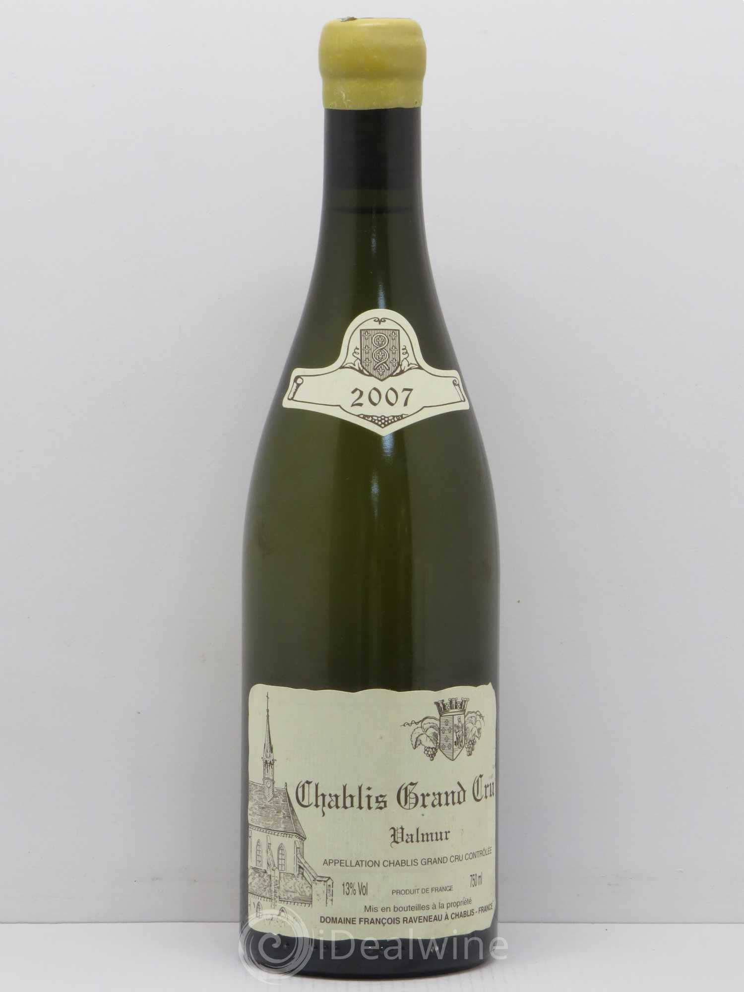 Chablis Grand Cru Valmur Raveneau (Domaine) 2007 - Lot de 1 bouteille - 0