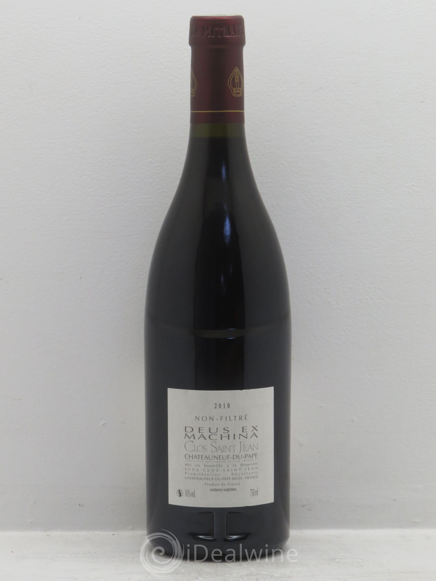 Châteauneuf-du-Pape Clos Saint-Jean Deus Ex Machina Pascal et Vincent Maurel 2010 - Lot de 1 bouteille - 1