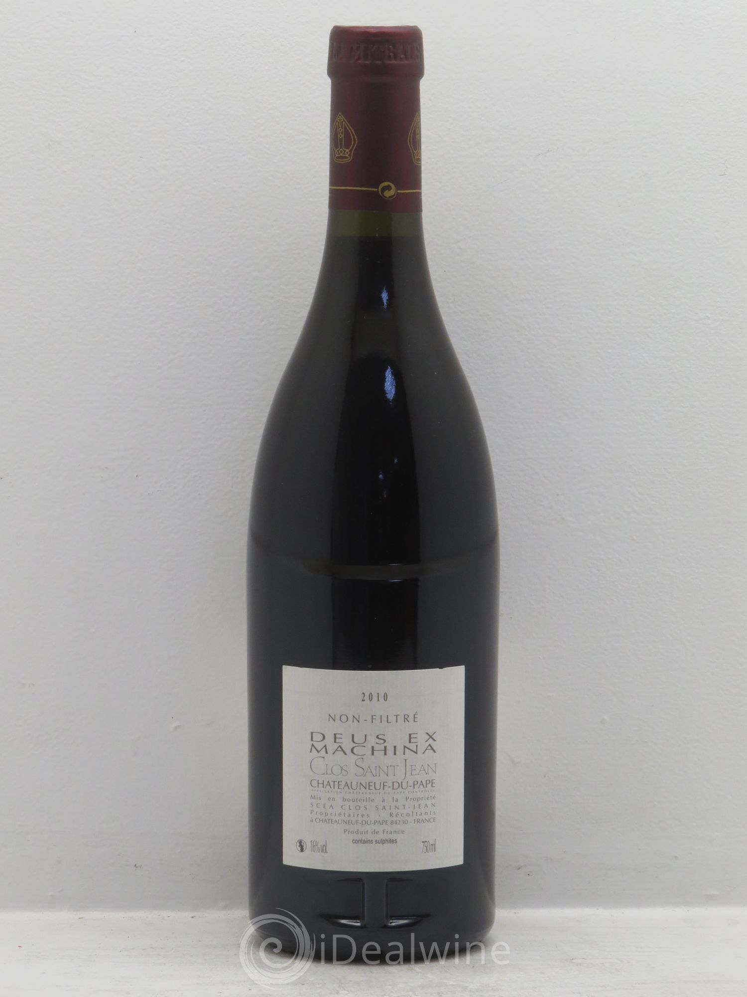 Châteauneuf-du-Pape Clos Saint-Jean Deus Ex Machina Pascal et Vincent Maurel 2010 - Lot de 1 bouteille - 1