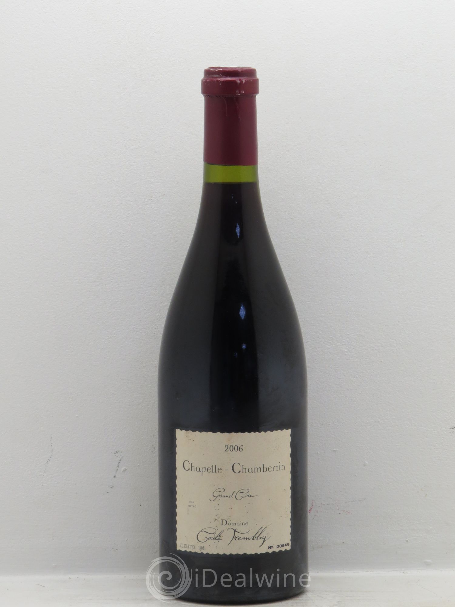 Chapelle-Chambertin Grand Cru Cécile Tremblay 2006 - Lot de 1 bouteille - 0