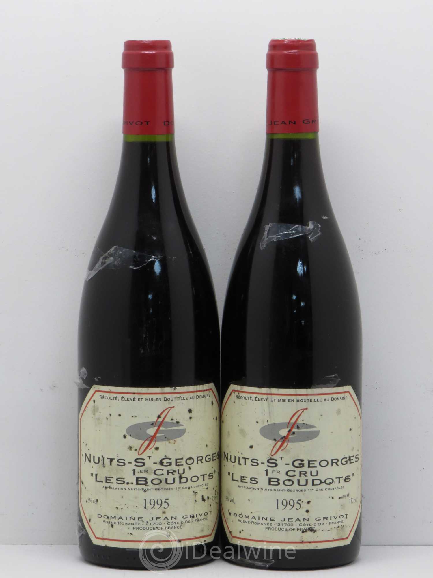 Nuits-Saint-Georges 1er Cru Aux Boudots Jean Grivot 1995 - Lot de 2 bouteilles - 0