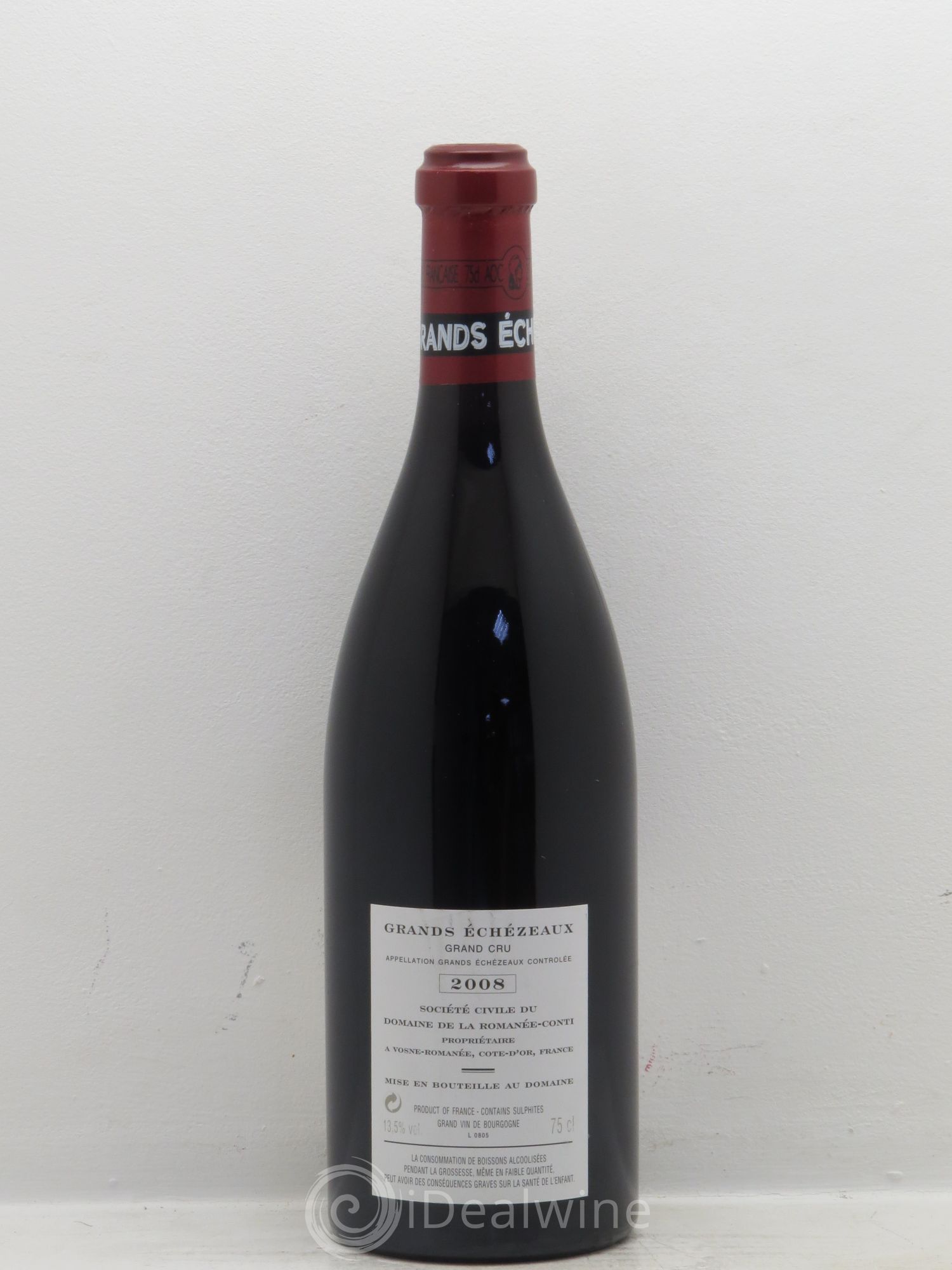 Grands-Echezeaux Grand Cru Domaine de la Romanée-Conti 2008 - Lot de 1 bouteille - 1