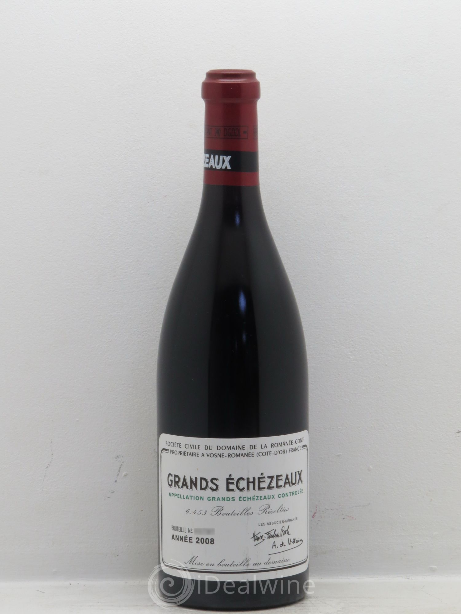 Grands-Echezeaux Grand Cru Domaine de la Romanée-Conti 2008 - Lot de 1 bouteille - 0