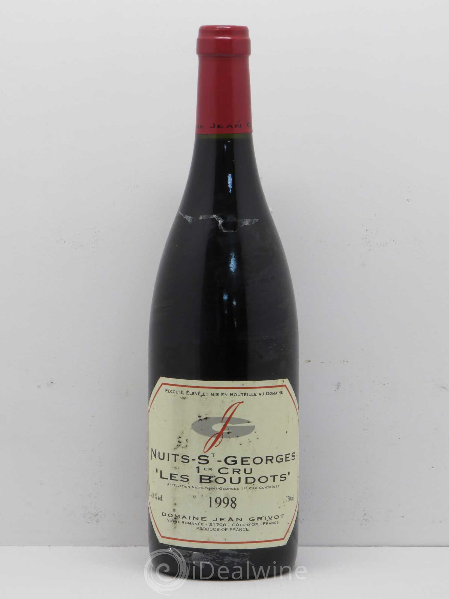 Nuits-Saint-Georges 1er Cru Aux Boudots Jean Grivot 1998 - Lot de 1 bouteille - 0