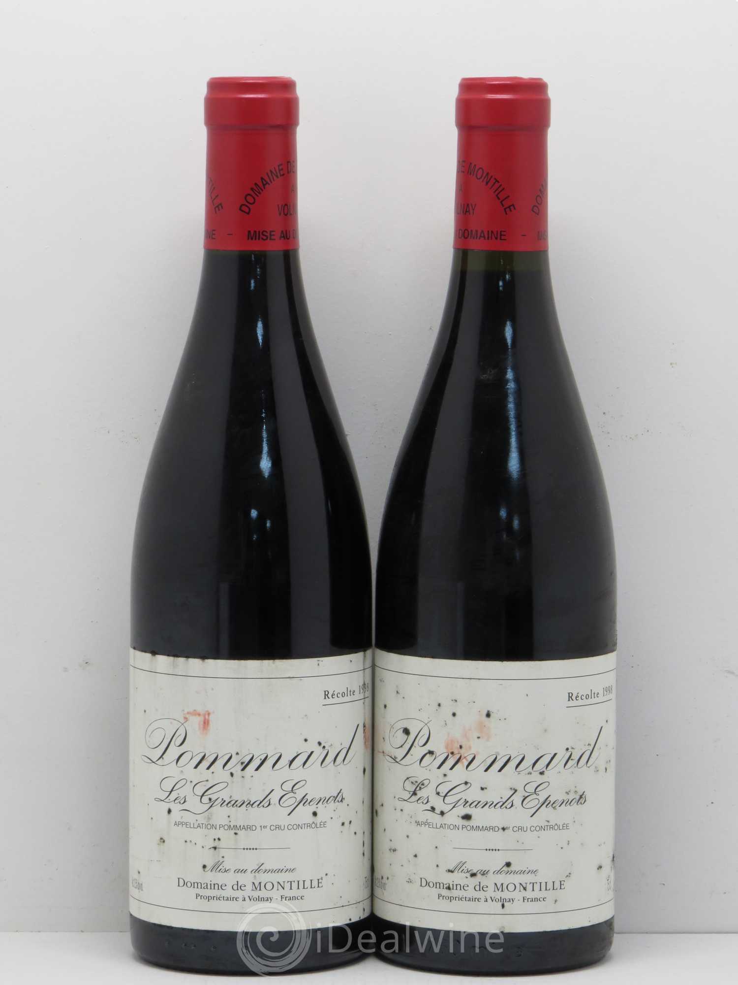 Pommard 1er Cru Les Grands Epenots De Montille (Domaine) 1998 - Lot de 2 bouteilles - 0