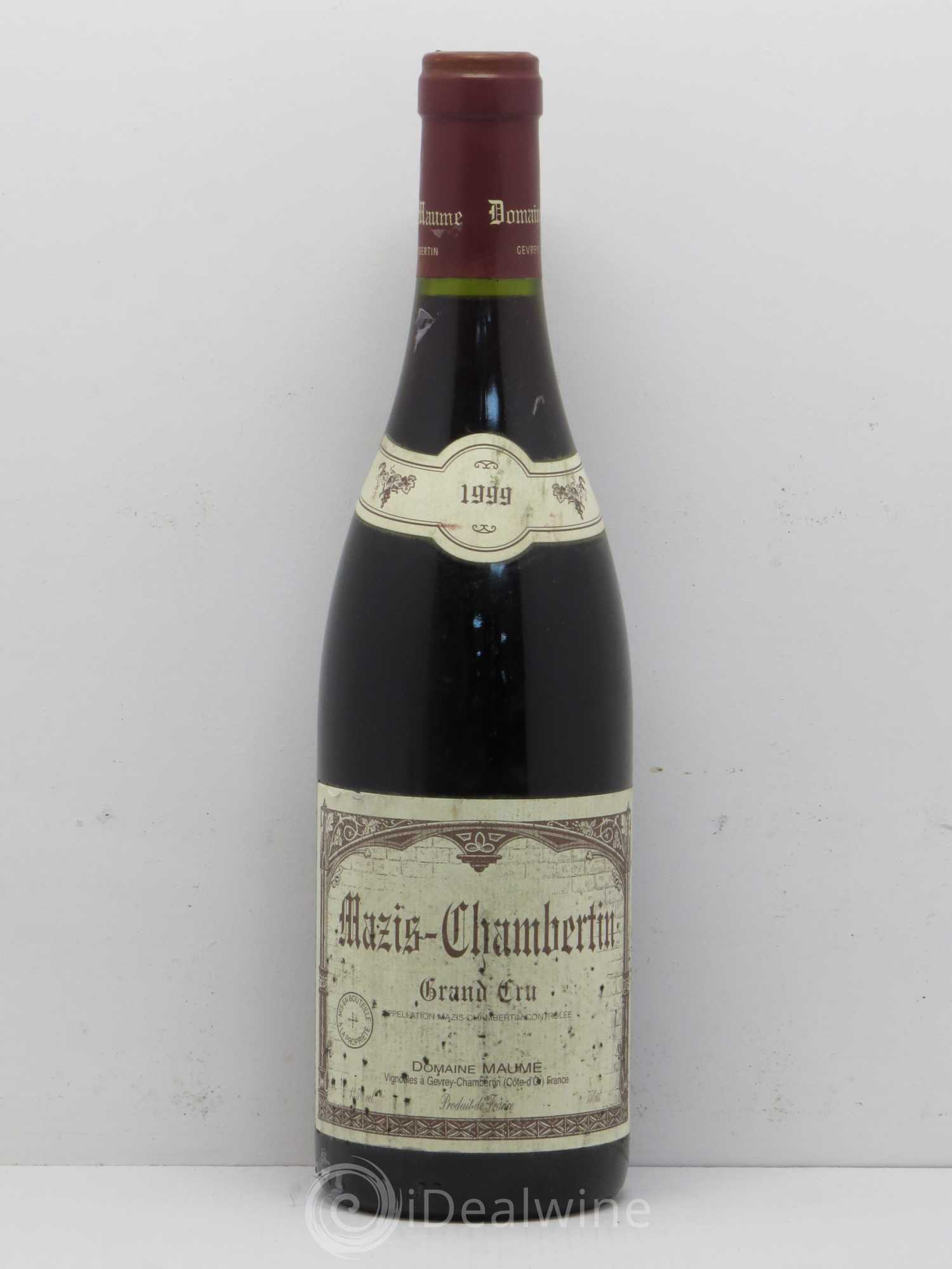 Mazis-Chambertin Grand Cru Domaine Maume 1999 - Posten von 1 Flasche - 0