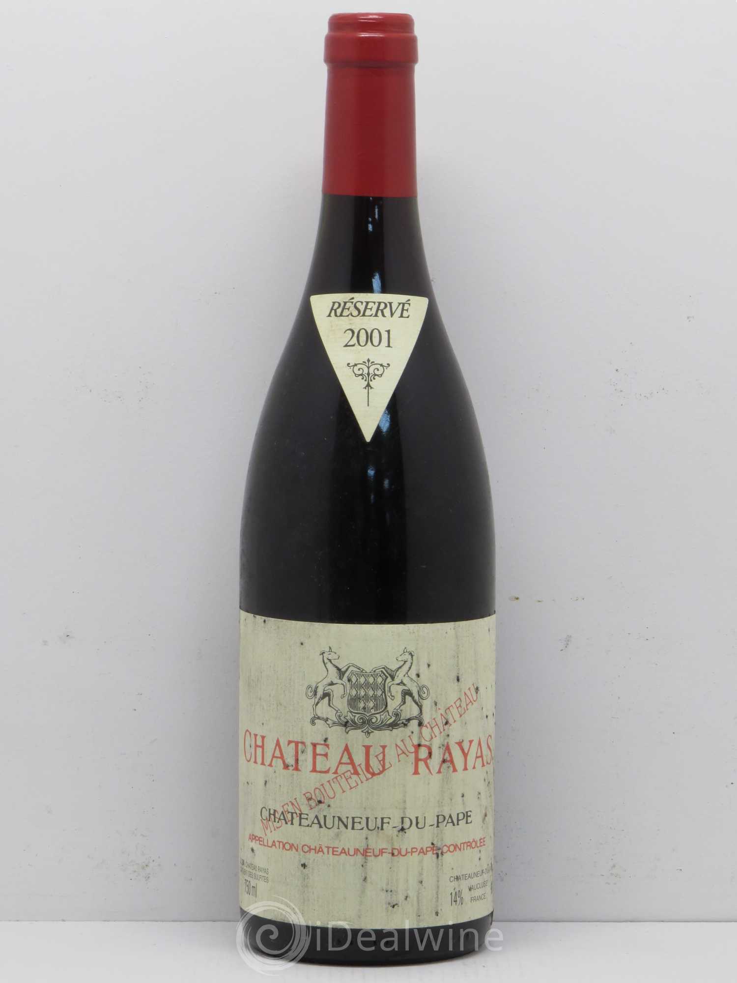 Châteauneuf-du-Pape Château Rayas Emmanuel Reynaud 2001 - Lot de 1 bouteille - 0