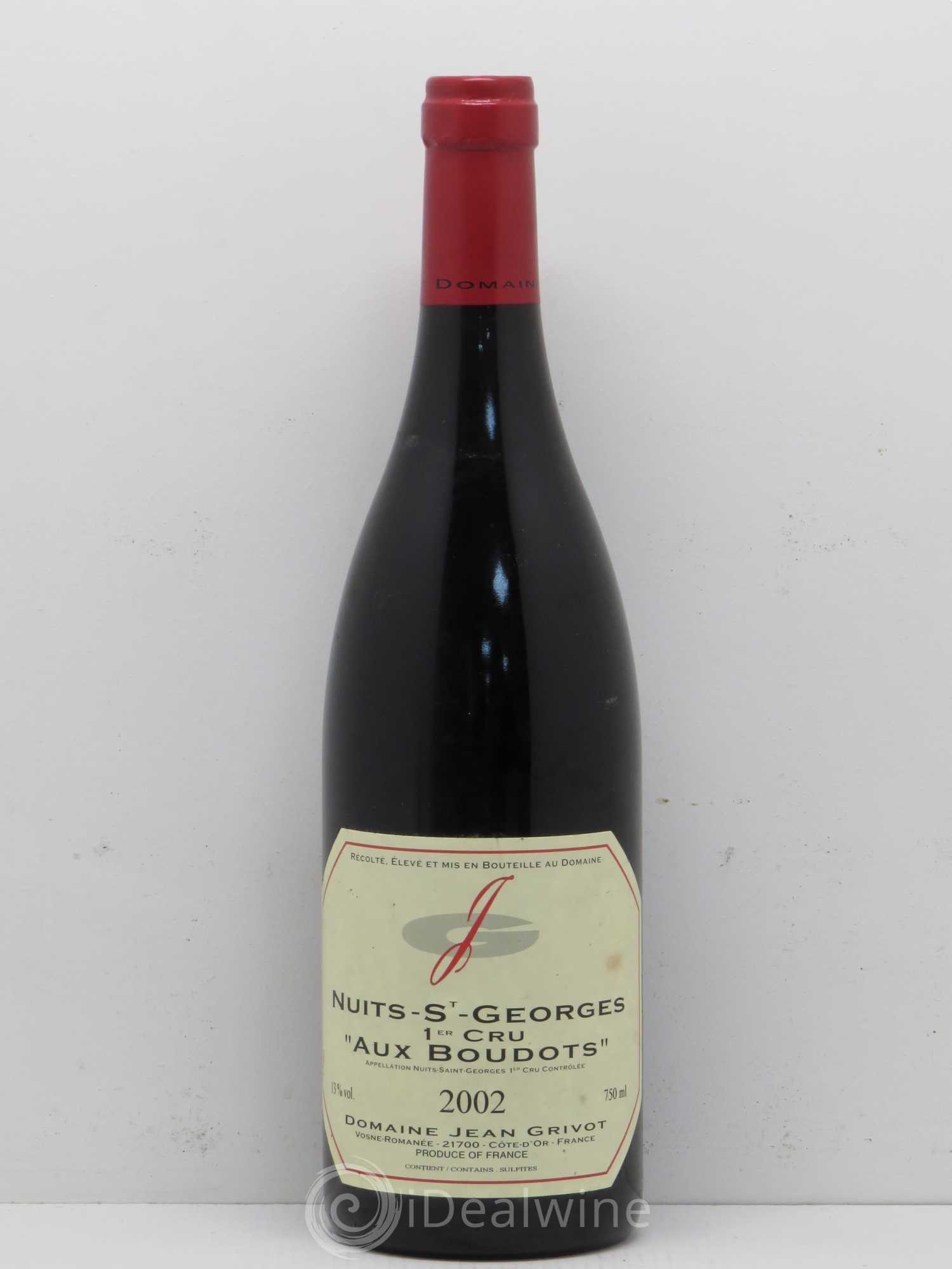 Nuits-Saint-Georges 1er Cru Aux Boudots Jean Grivot (sans prix de réserve) 2002 - Lot de 1 bouteille - 0