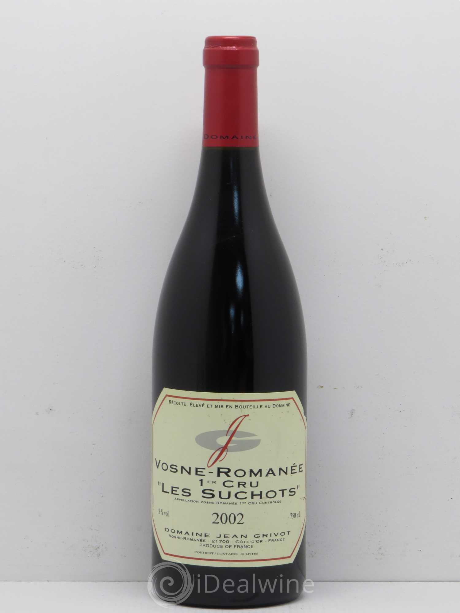 Vosne-Romanée 1er Cru Les Suchots Jean Grivot 2002 - Lot de 1 bouteille - 0