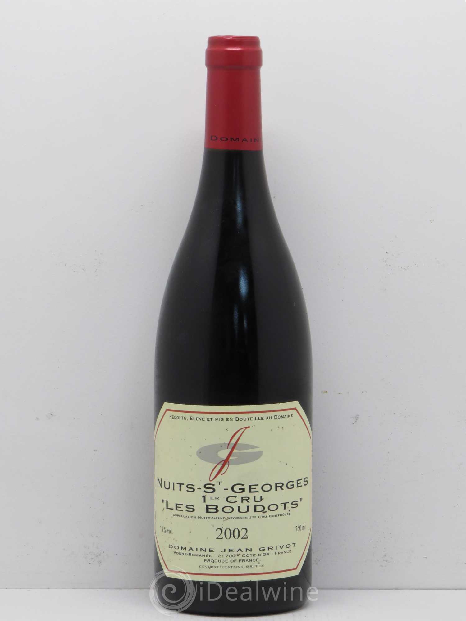 Nuits-Saint-Georges 1er Cru Aux Boudots Jean Grivot (sans prix de réserve) 2002 - Lot de 1 bouteille - 0