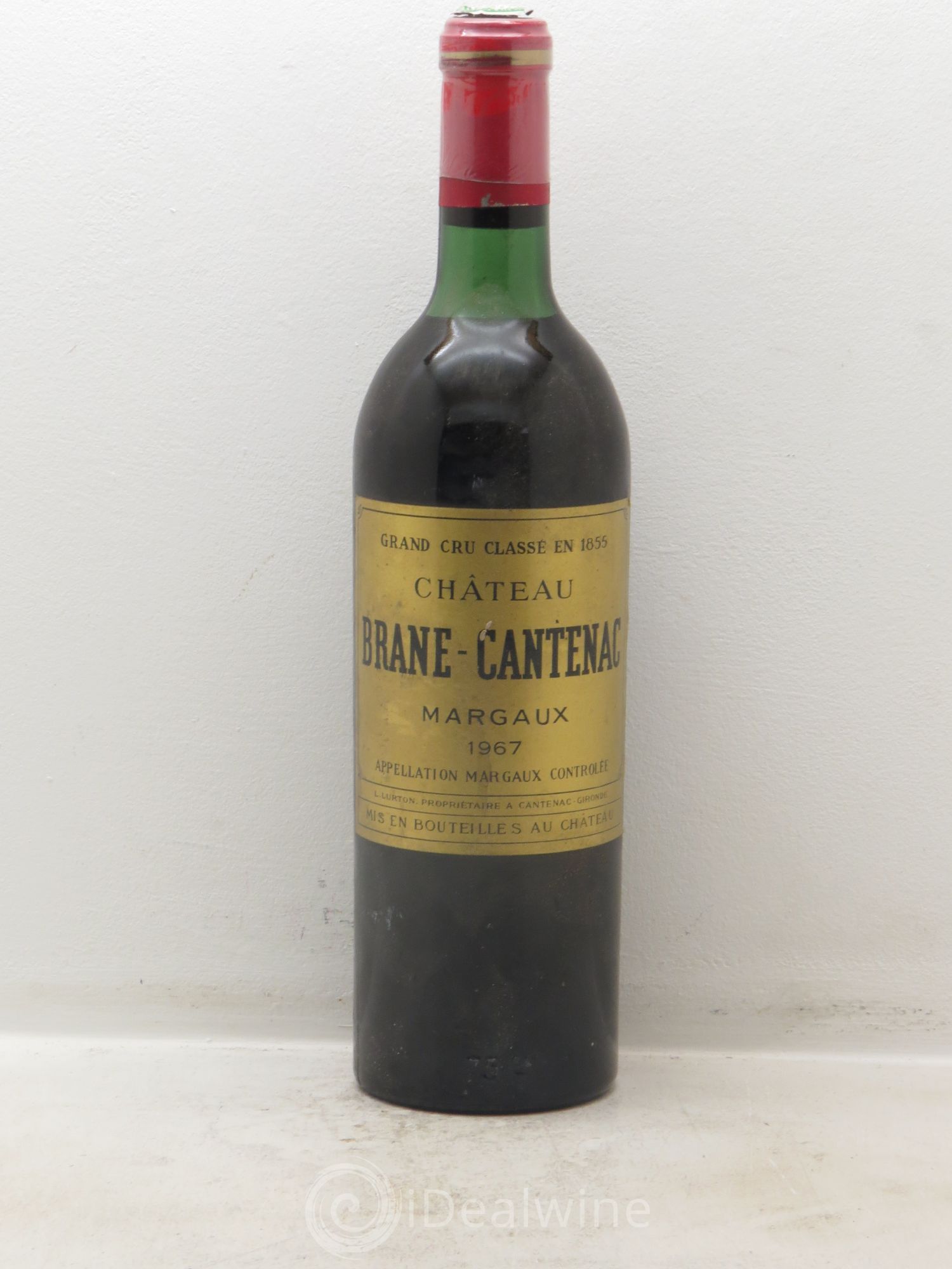 Château Brane Cantenac 2ème Grand Cru Classé 1967 - Lot de 1 bouteille - 0