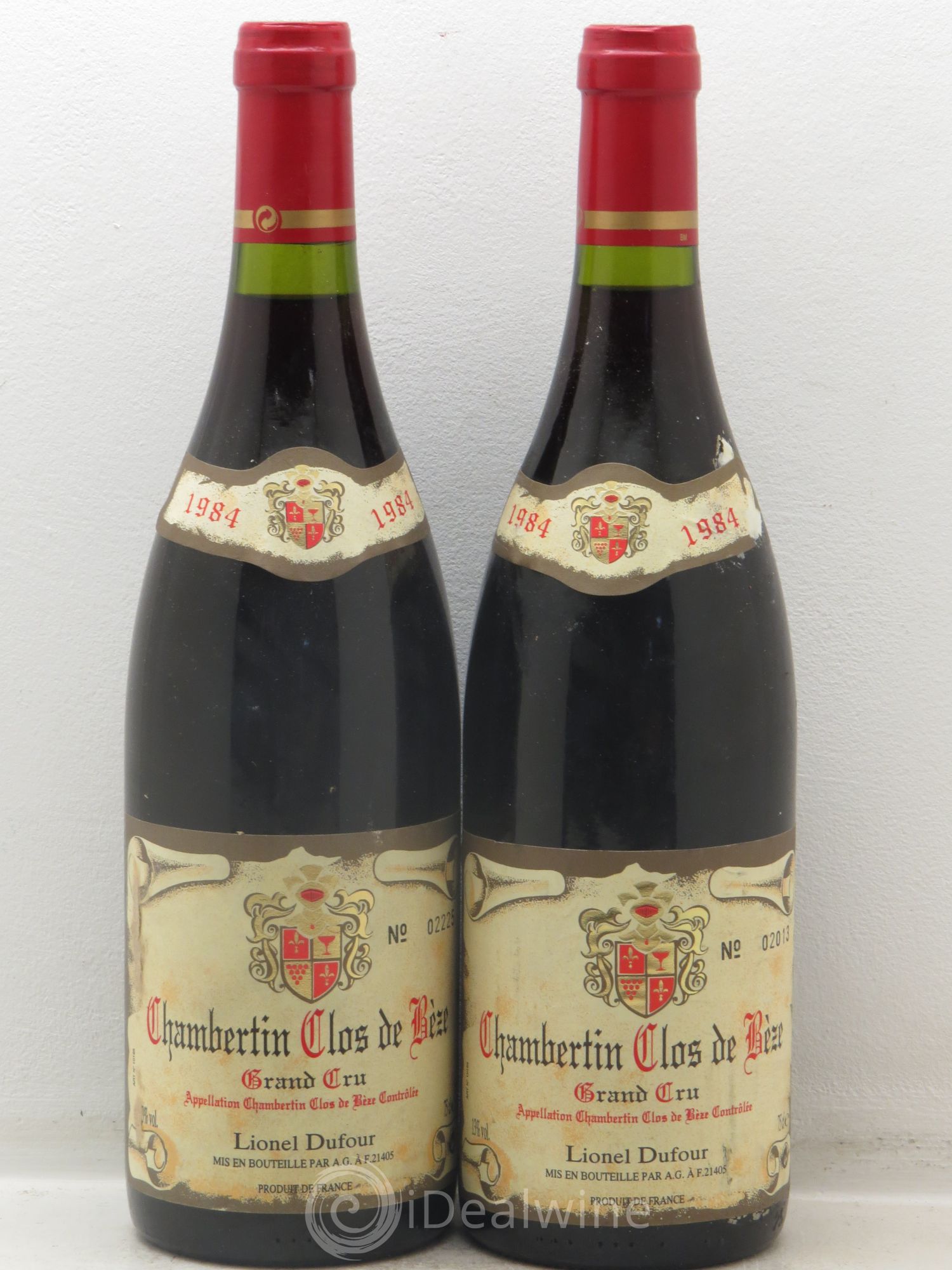 Chambertin Clos de Bèze Grand Cru Dufour 1984 - Lot de 2 bouteilles - 0