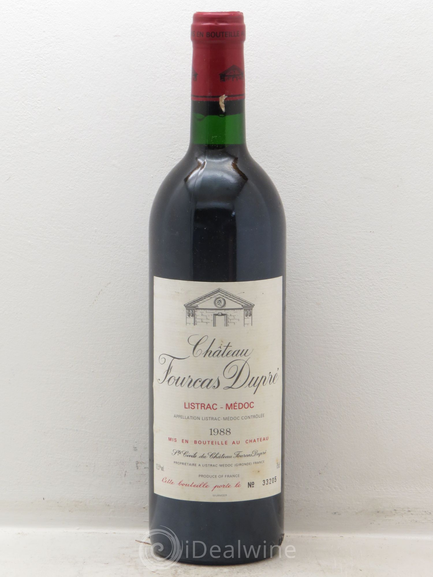 Château Fourcas Dupré (sans prix de réserve) 1988 - Lot de 6 bouteilles - 0