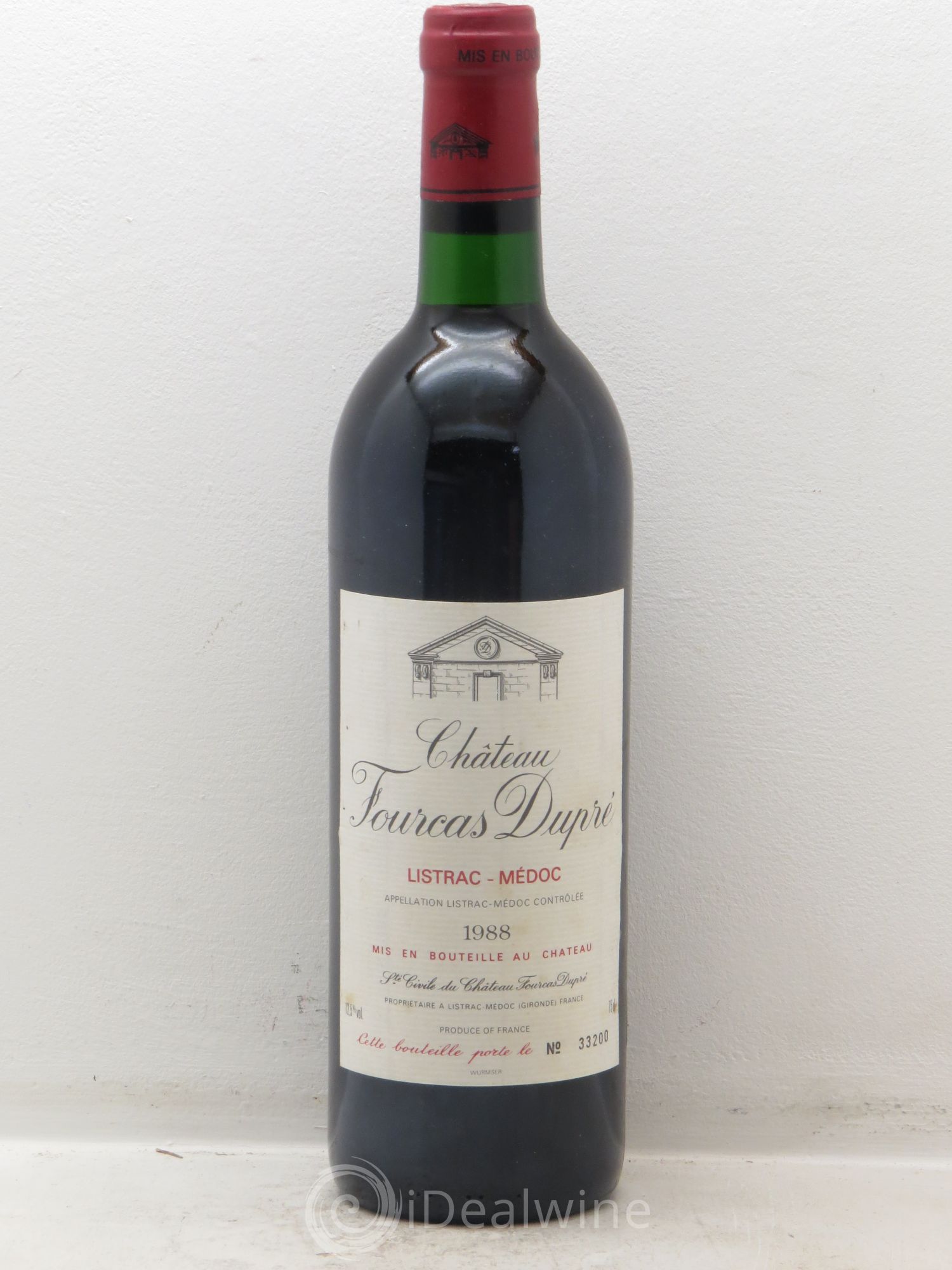 Château Fourcas Dupré (sans prix de réserve) 1988 - Lot de 1 bouteille - 0