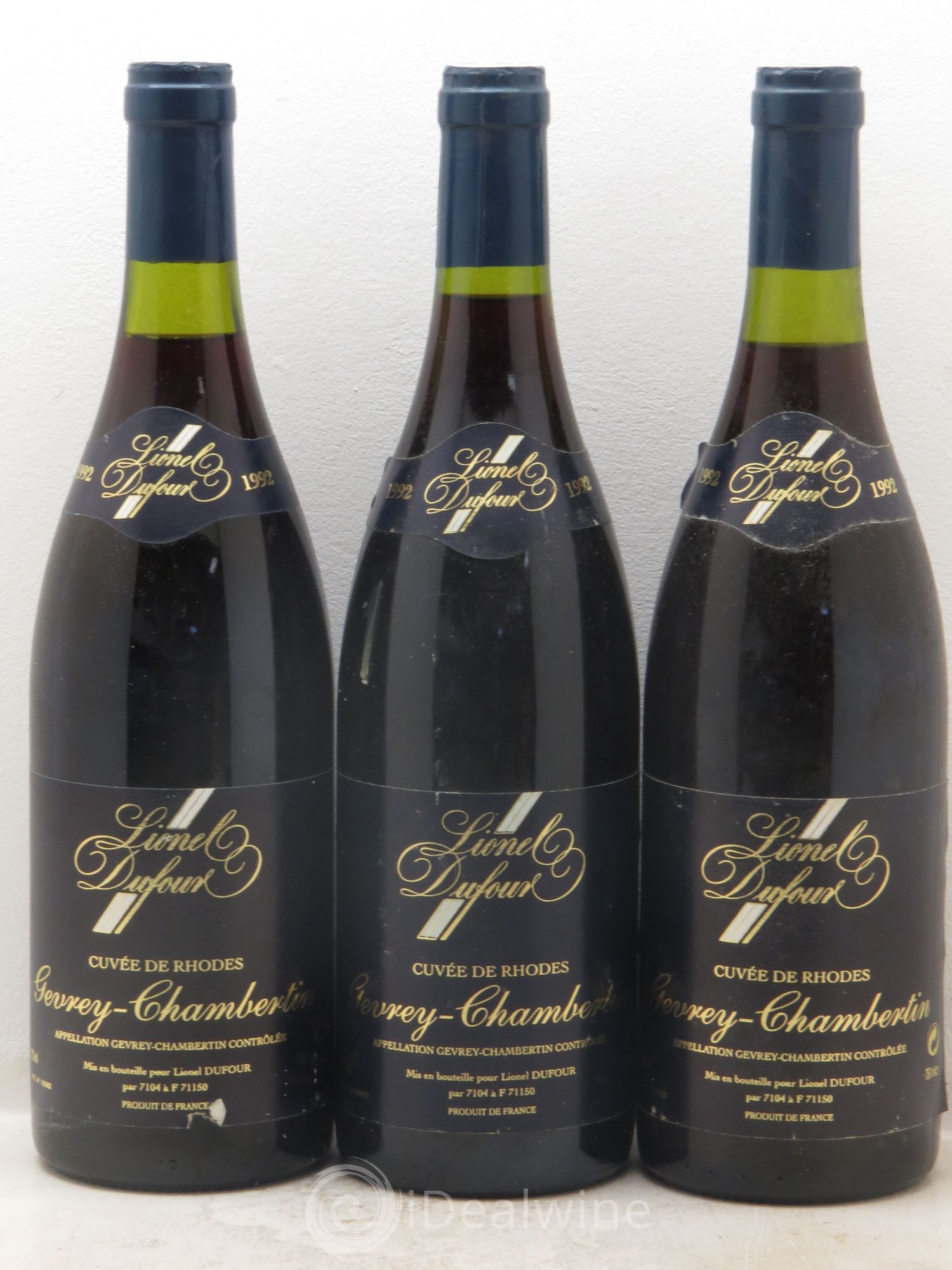 Gevrey-Chambertin Cuvée de Rhodes - Domaine Dufour 1992 - Posten von 3 Flaschen - 0